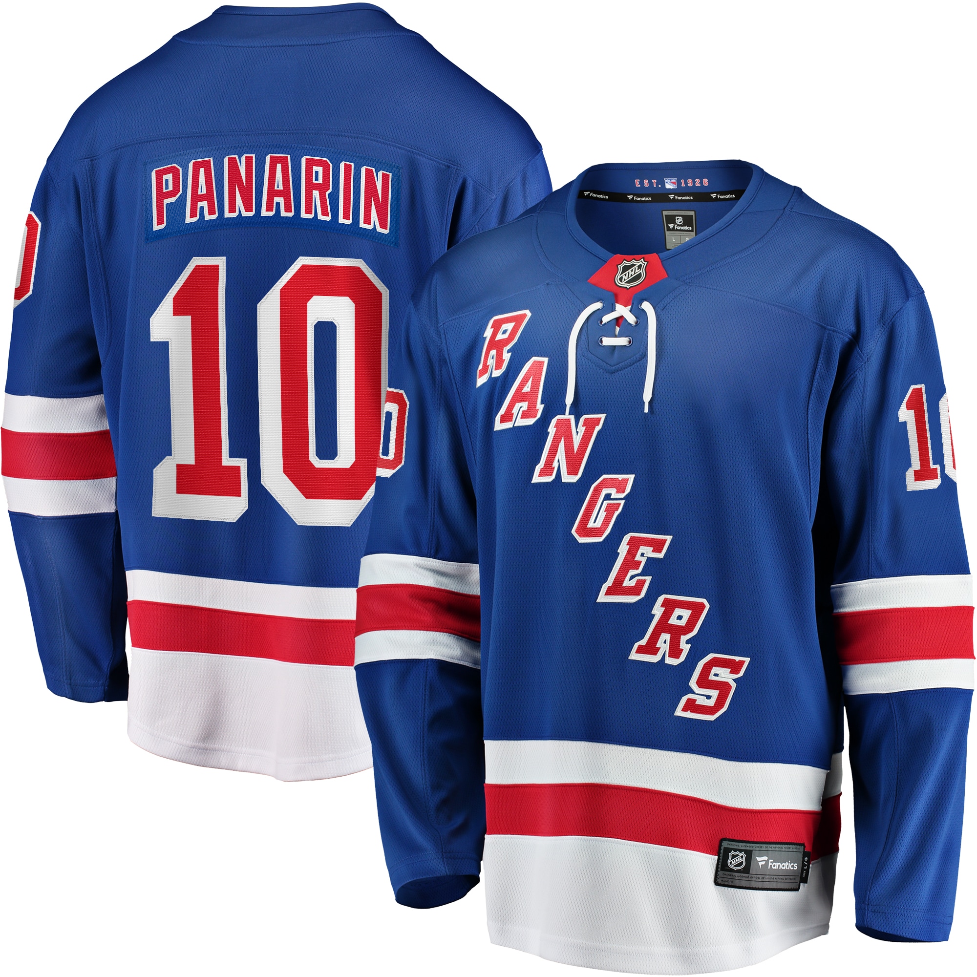 Men's New York Rangers Artemi Panarin Blue Home Premier Breakaway Player Hockey Jersey - JS925 