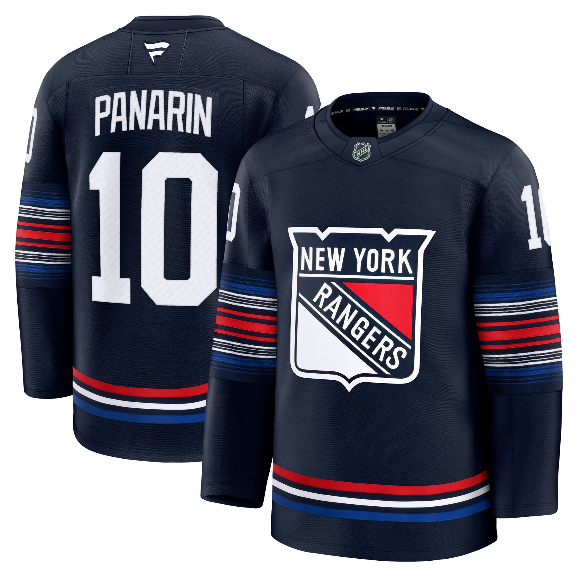 Men's New York Rangers Artemi Panarin Navy Alternate Premium Hockey Jersey - JS225 