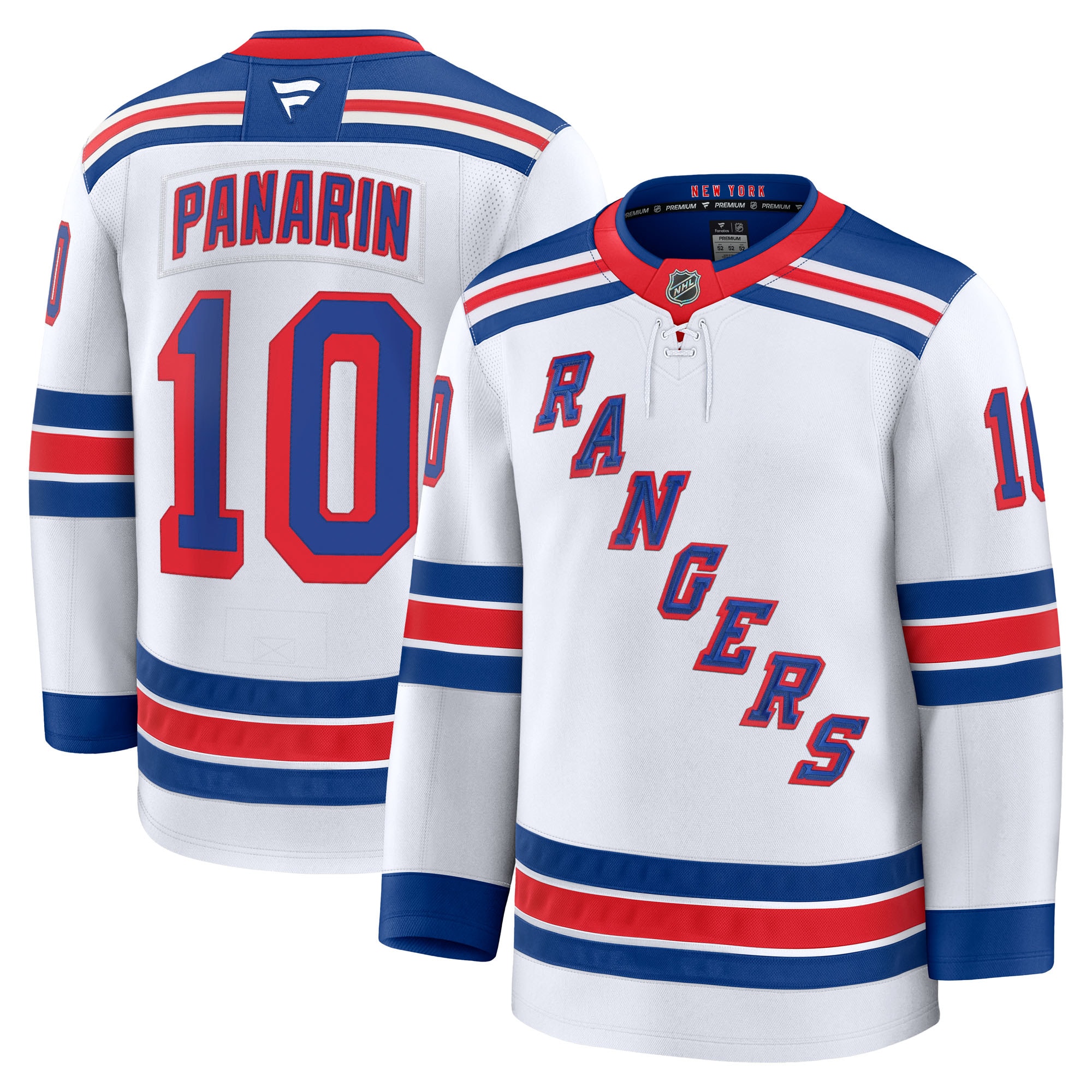 Men's New York Rangers Artemi Panarin White Away Premium Hockey Jersey - JS140 