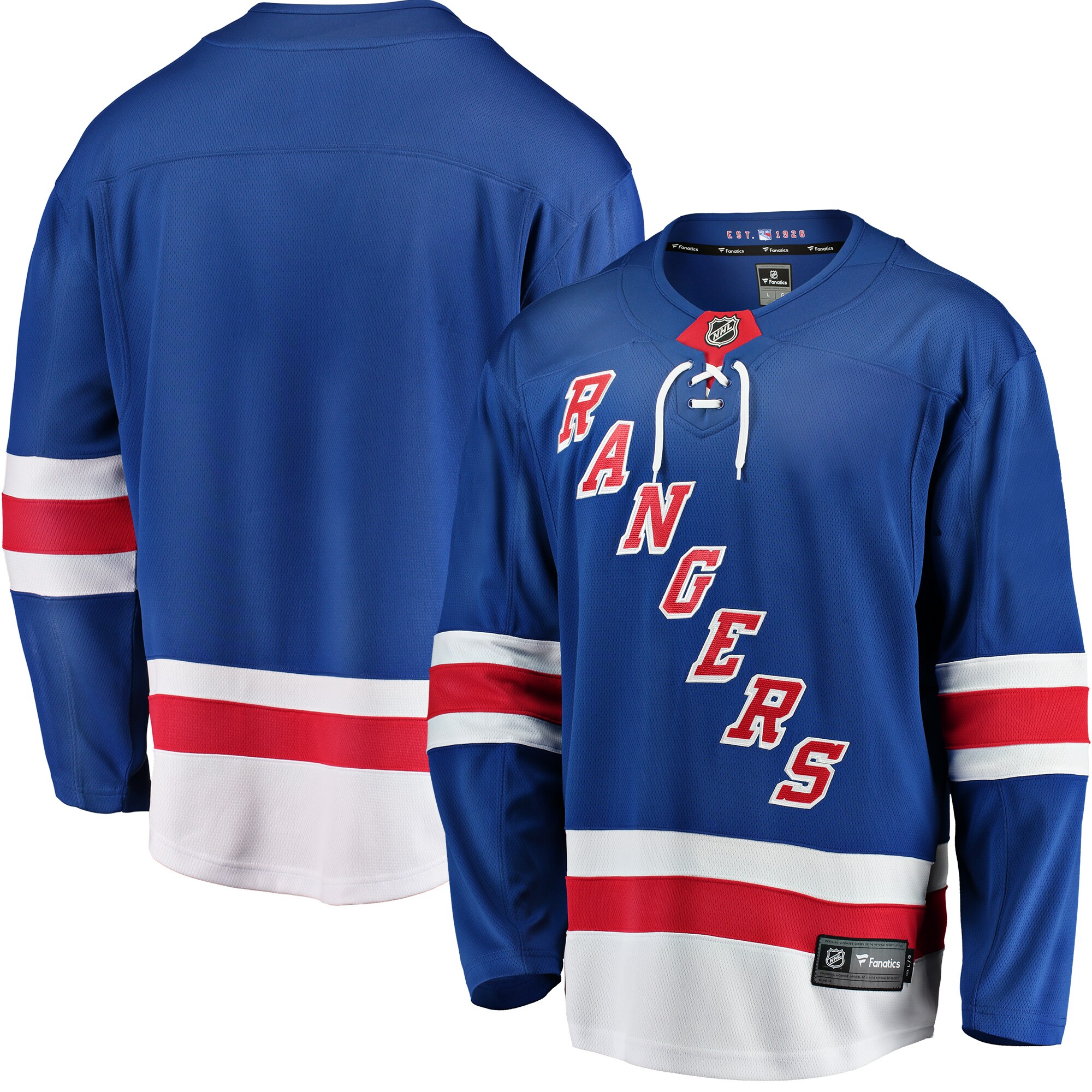 Men's New York Rangers Blue Breakaway Home Hockey Jersey - JS311 