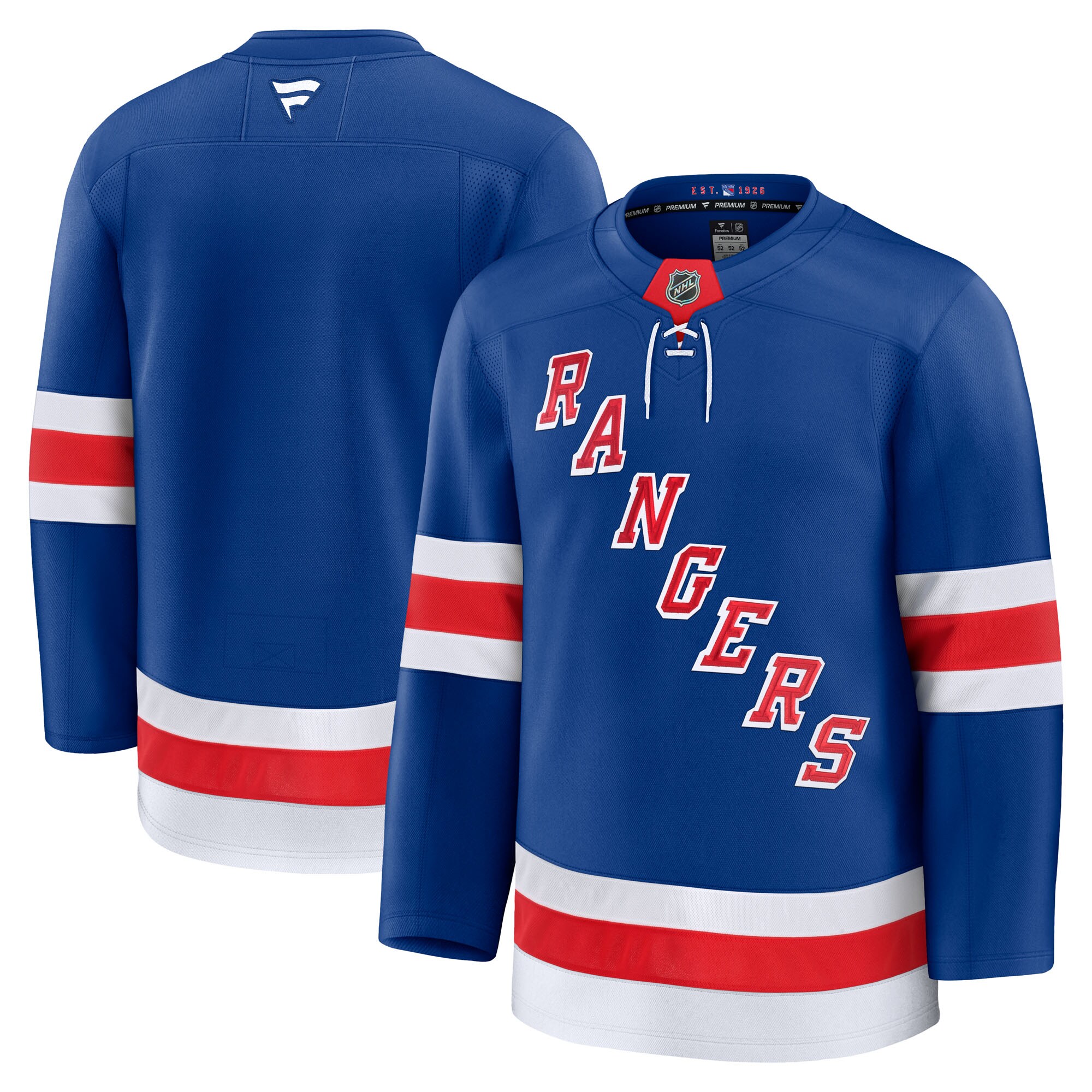 Men's New York Rangers Blue Home Premium Hockey Jersey - JS756 