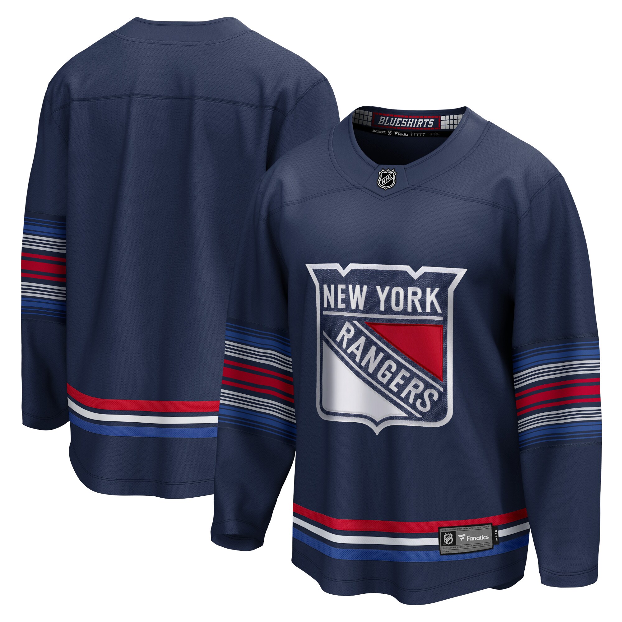 Men's New York Rangers Navy Alternate Premier Breakaway Hockey Jersey - JS810 