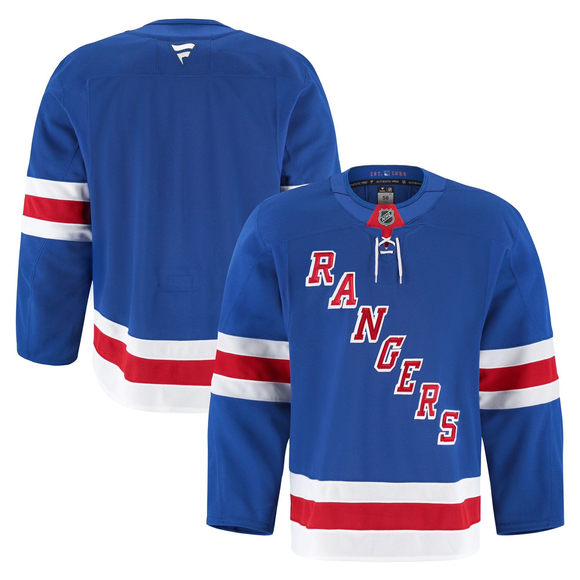 Men's New York Rangers Royal Home Pro Hockey Jersey - JS898 