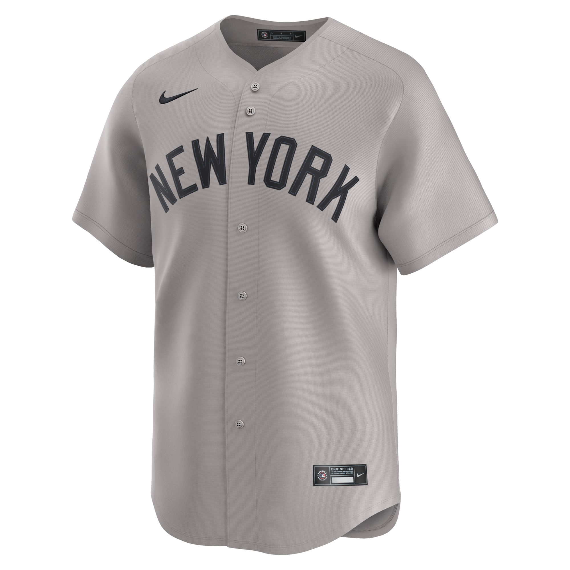 Alternative view of Men's New York Yankees Aaron Judge Gray Road Limited Player Baseball Jersey 