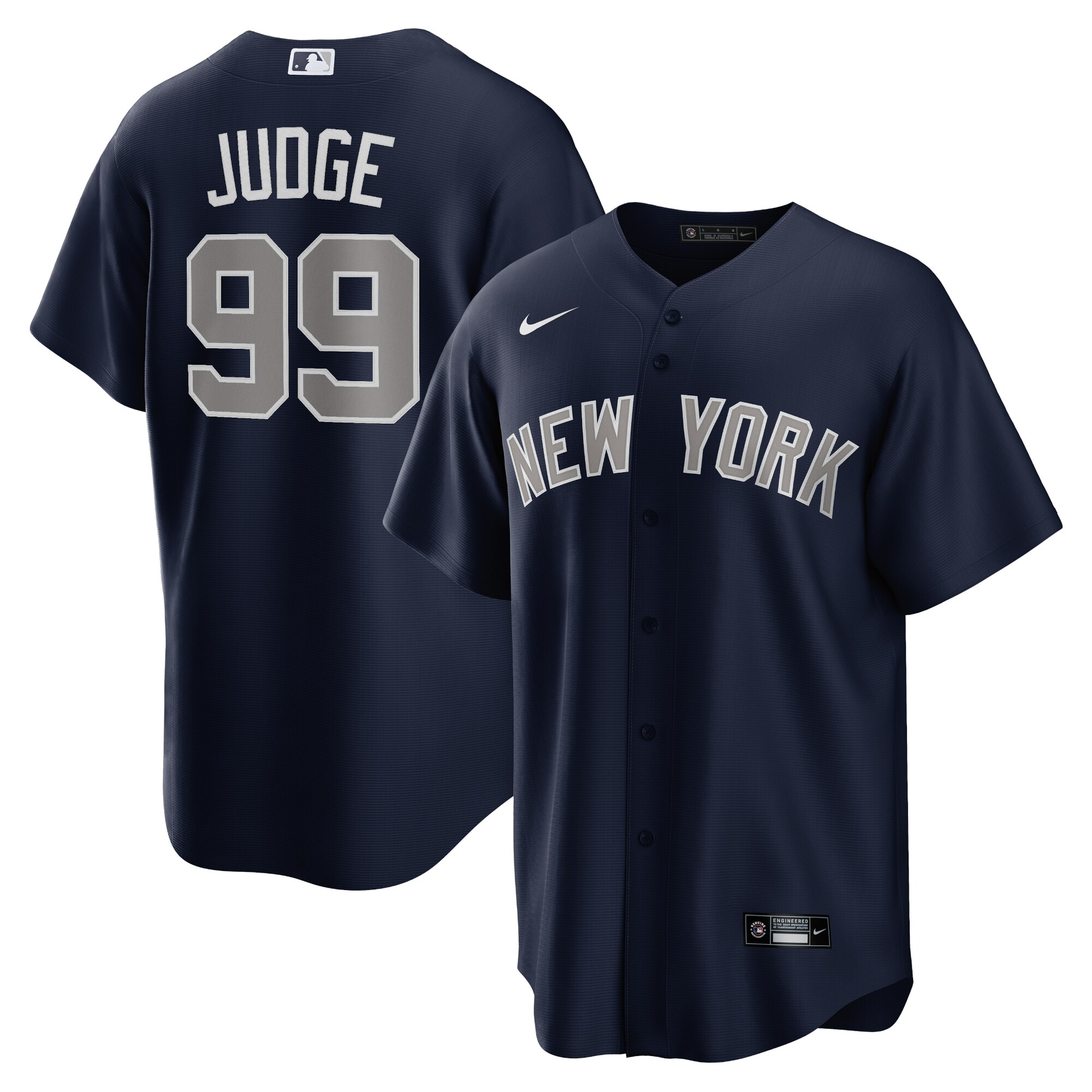 Men's New York Yankees Aaron Judge Navy Alternate Player Name Baseball Jersey 