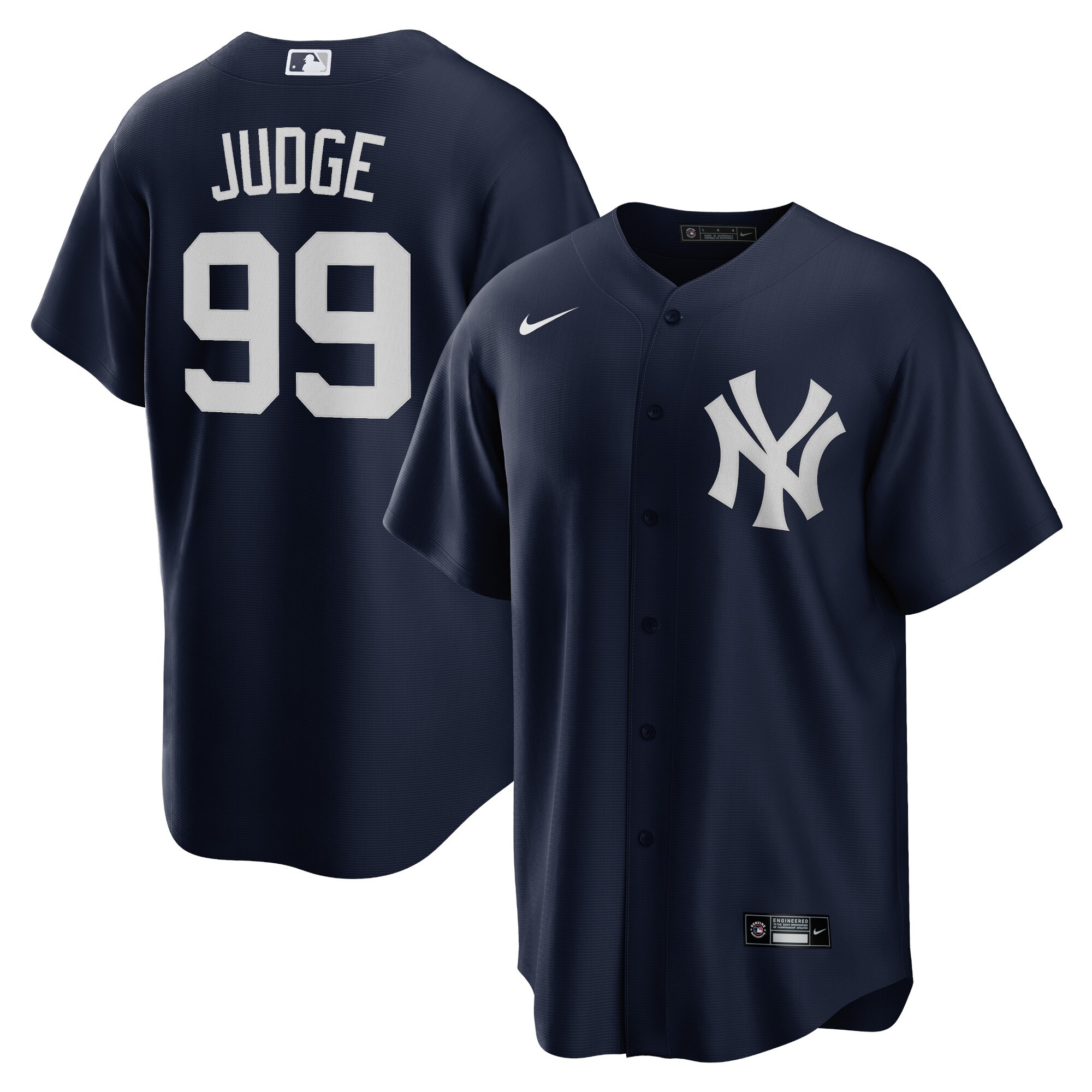 Men's New York Yankees Aaron Judge Navy Big & Tall Alternate Player Baseball Jersey 