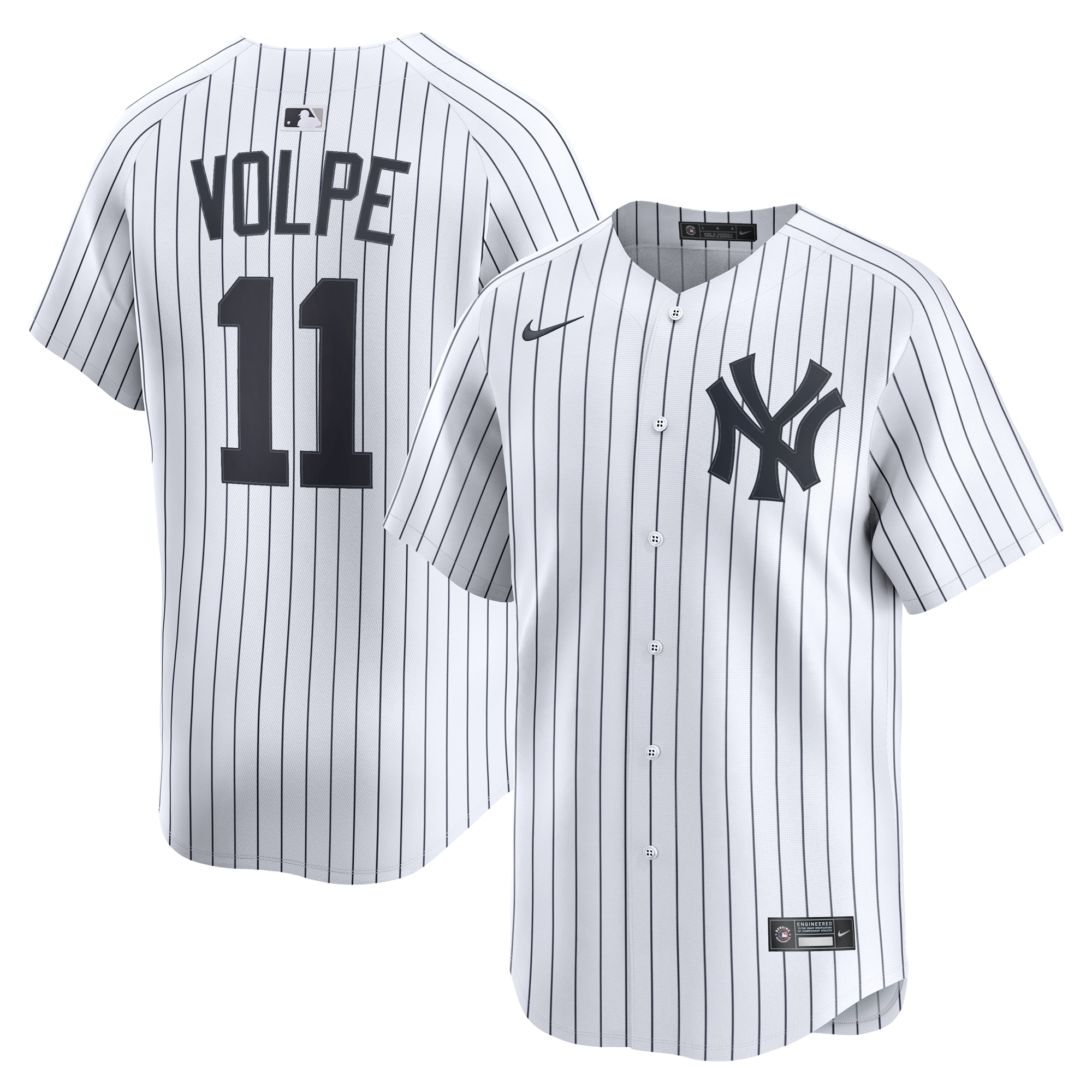 Men's New York Yankees Anthony Volpe White Home Limited Player Baseball Jersey 