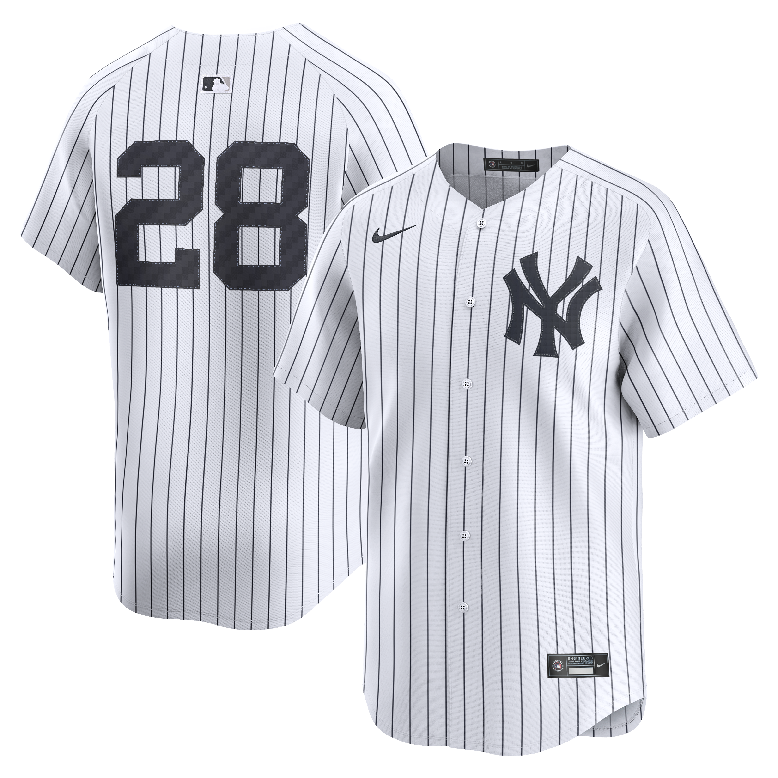 Men's New York Yankees Austin Wells White Home Limited Player Baseball Jersey 