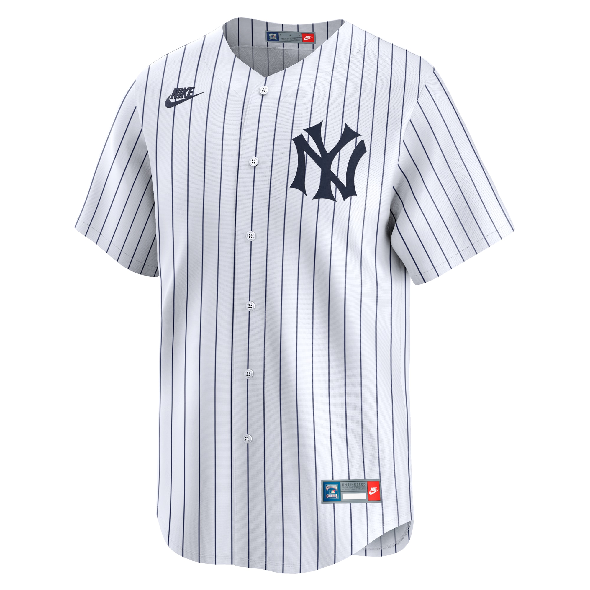 Alternative view of Men's New York Yankees Babe Ruth White Throwback Cooperstown Collection Limited Baseball Jersey 