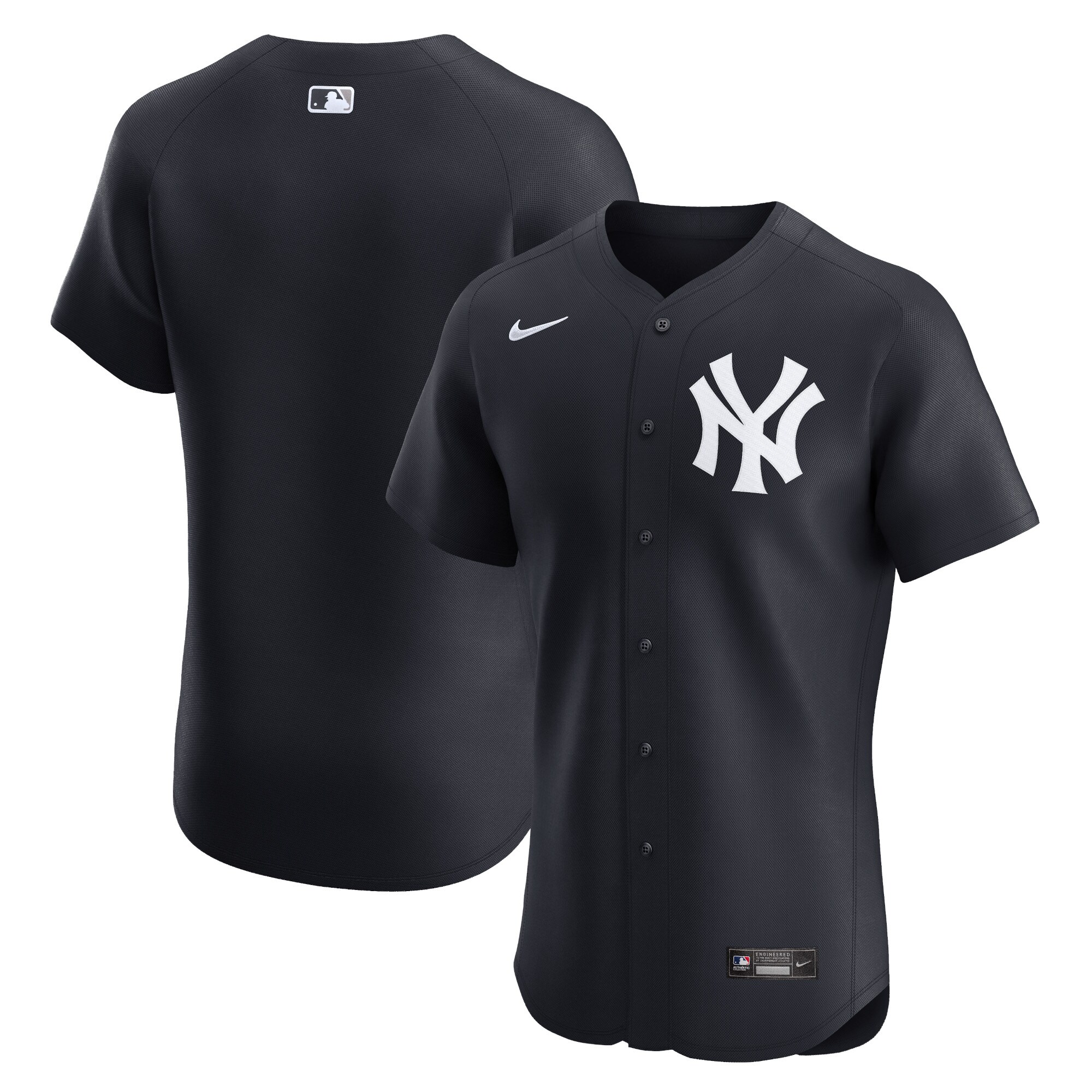 Men's New York Yankees Black Alternate Elite Baseball Jersey 