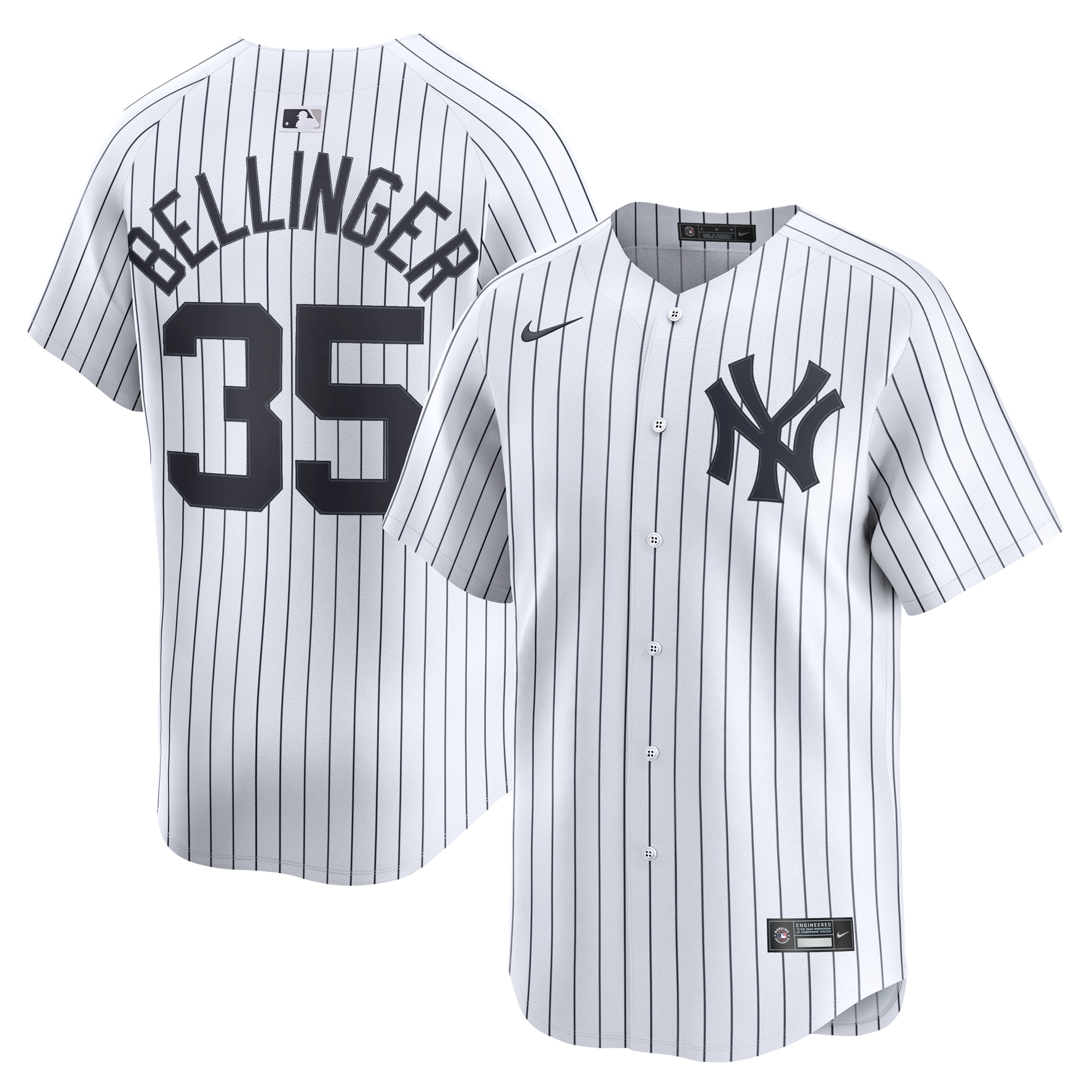 Men's New York Yankees Cody Bellinger White Home Limited Player Baseball Jersey 