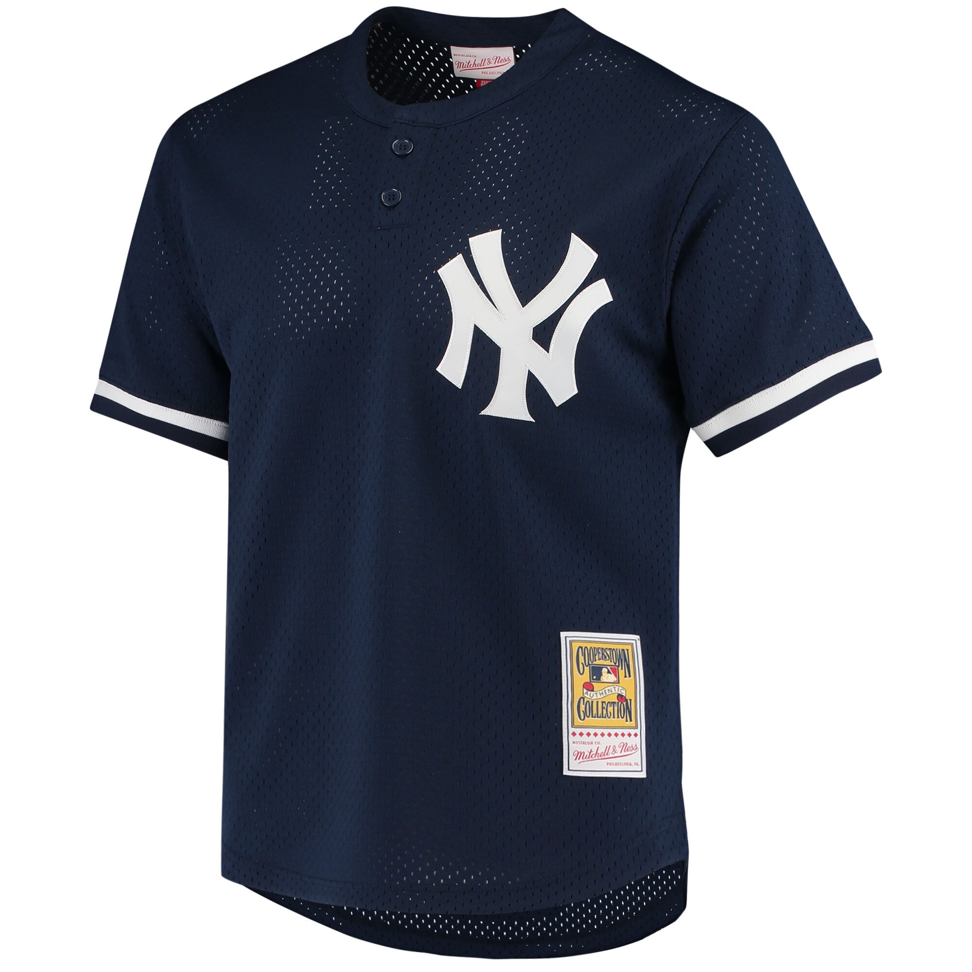 Alternative view of Men's New York Yankees Derek Jeter Mitchell & Ness Navy Cooperstown Collection 1995 Batting Practice Baseball Jersey 