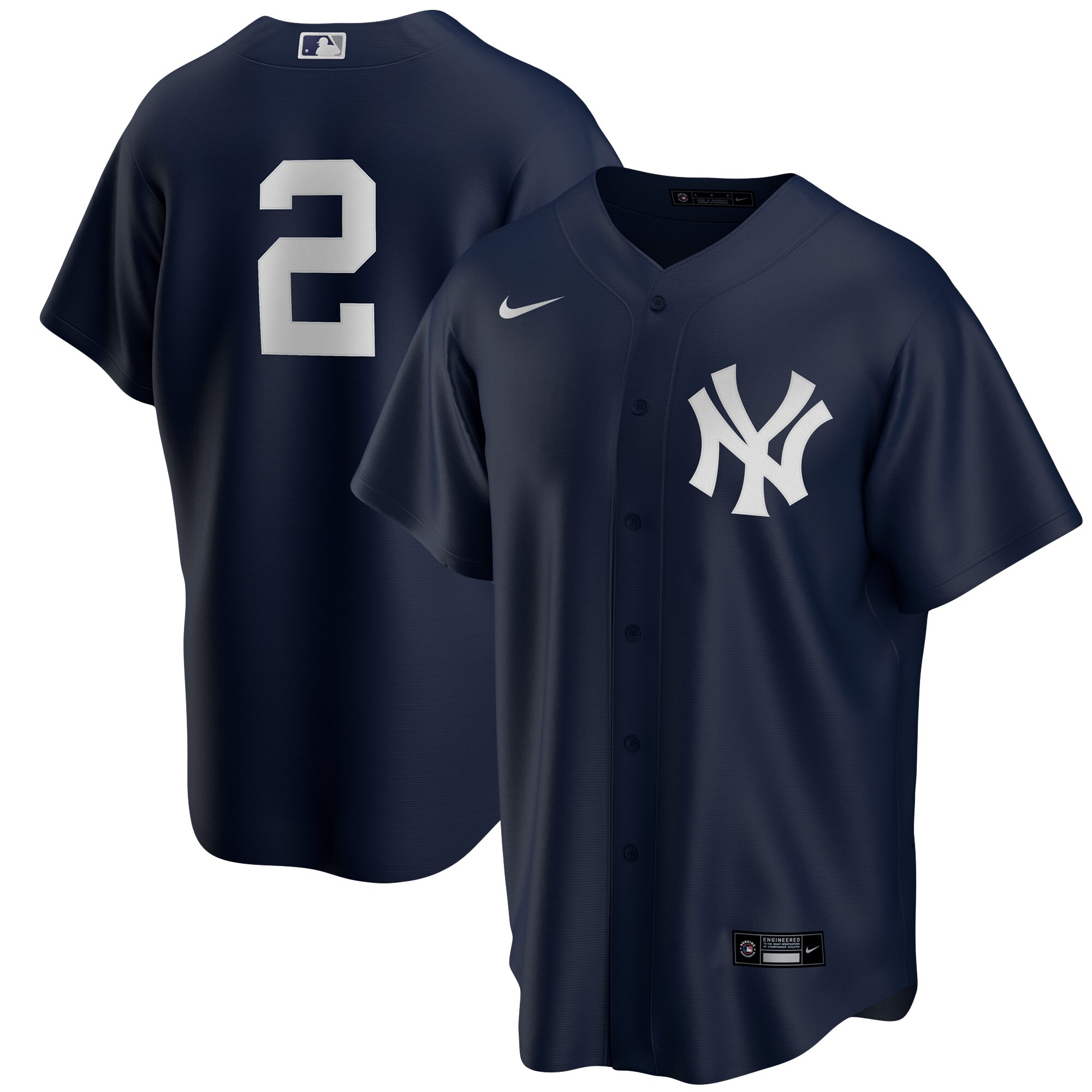 Men's New York Yankees Derek Jeter Navy Alternate Player Baseball Jersey 