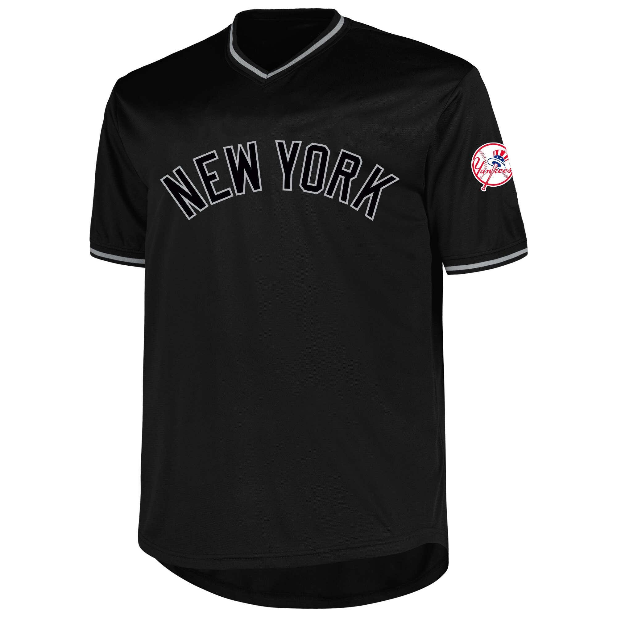 Alternative view of Men's New York Yankees Derek Jeter Profile Black Big & Tall Pop Fashion Player Baseball Jersey 
