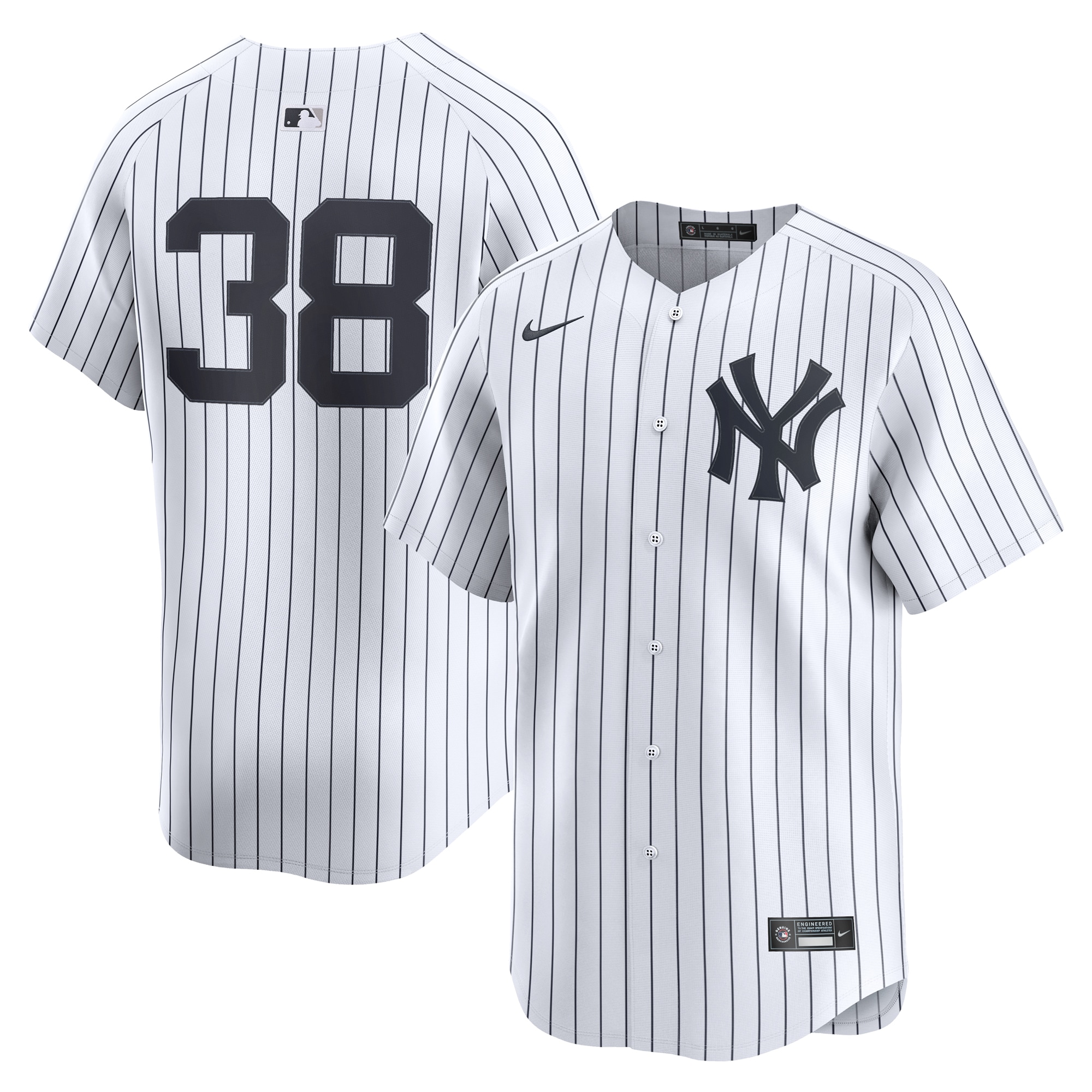 Men's New York Yankees Devin Williams White Home Limited Player Baseball Jersey 
