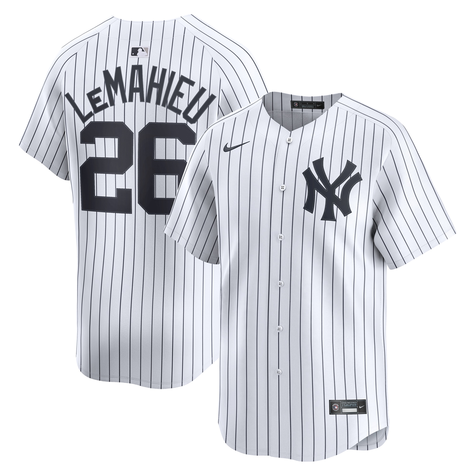 Men's New York Yankees DJ LeMahieu White Home Limited Player Baseball Jersey 