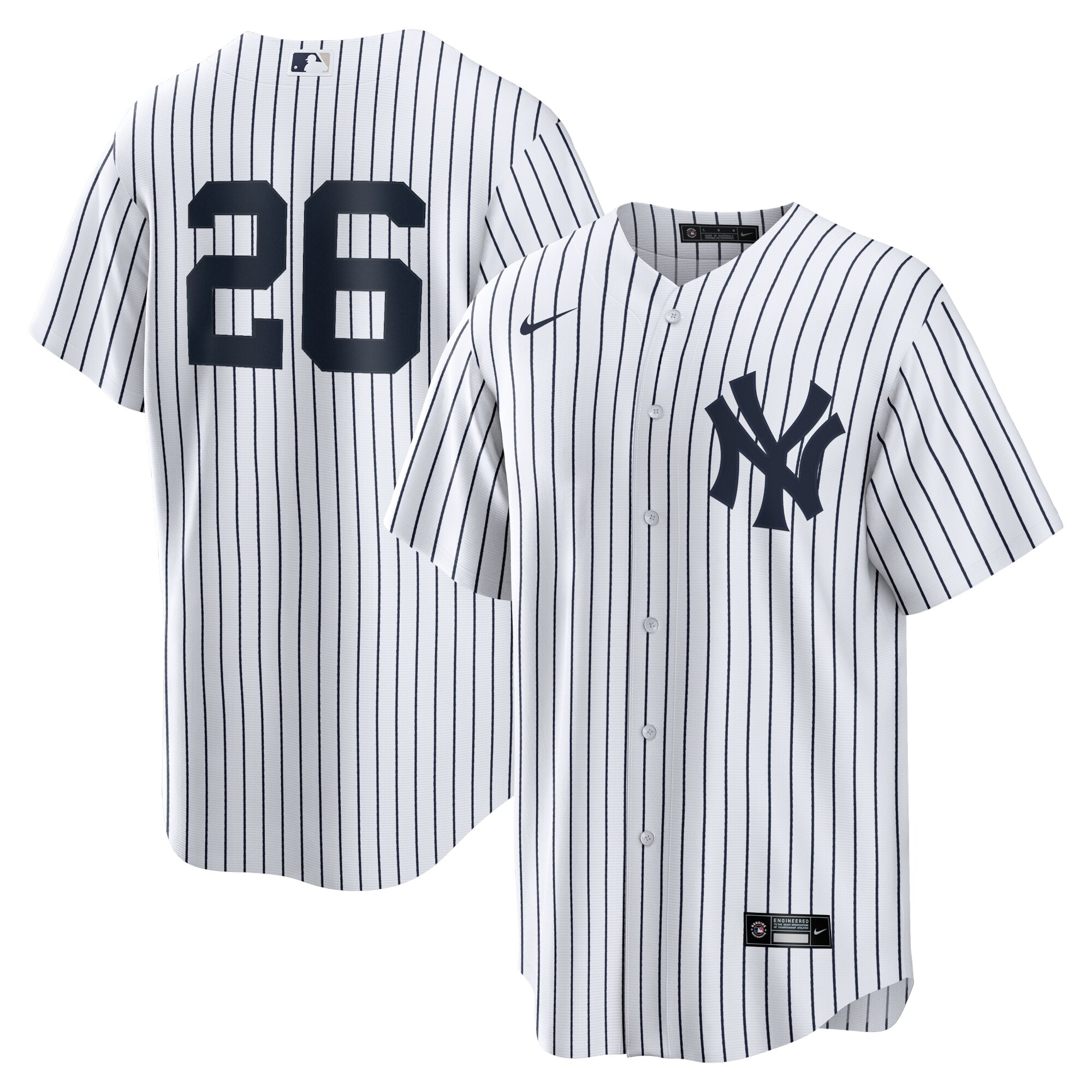 Men's New York Yankees DJ LeMahieu White Home Player Name Baseball Jersey 