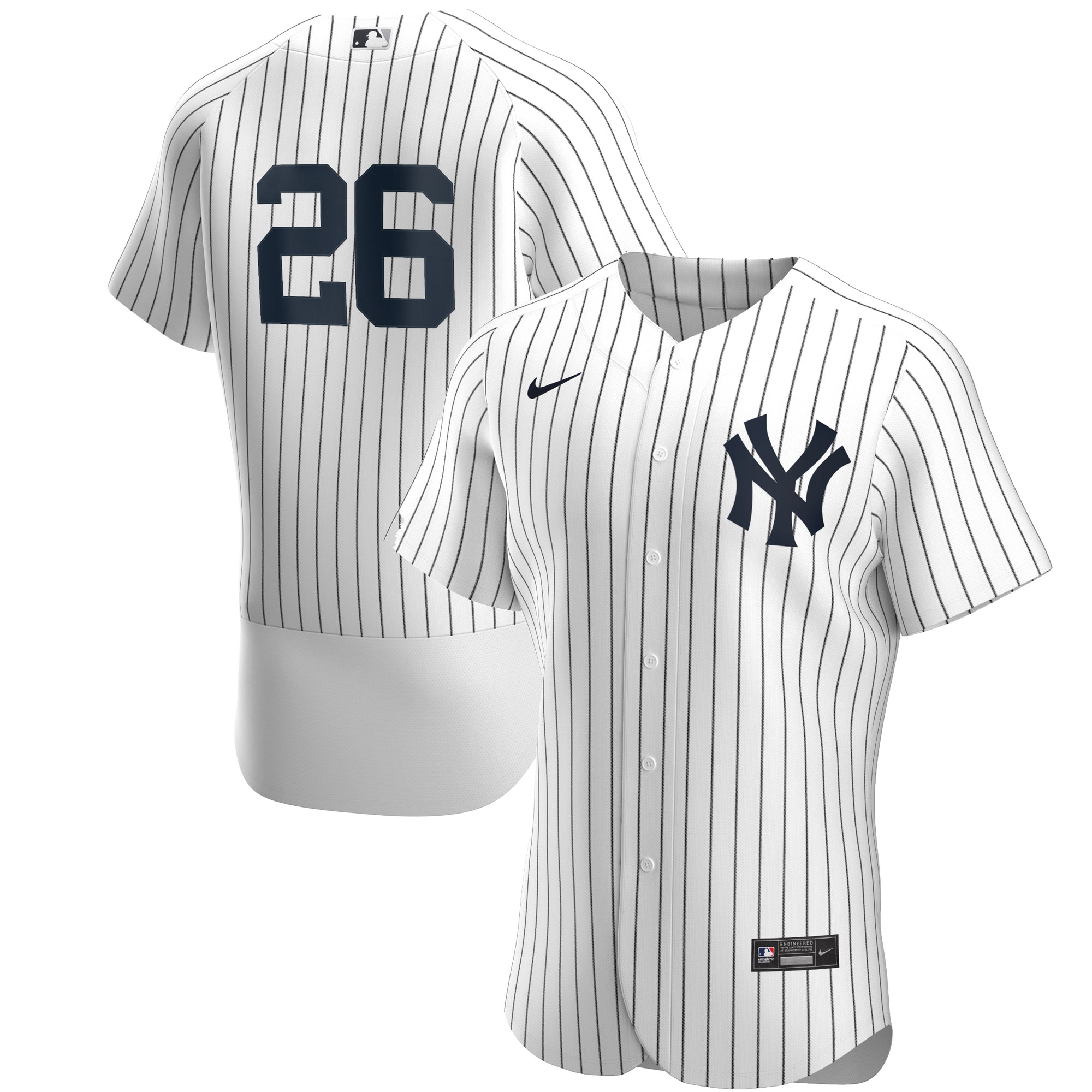 Men's New York Yankees DJ LeMahieu White/Navy Home Player Baseball Jersey 