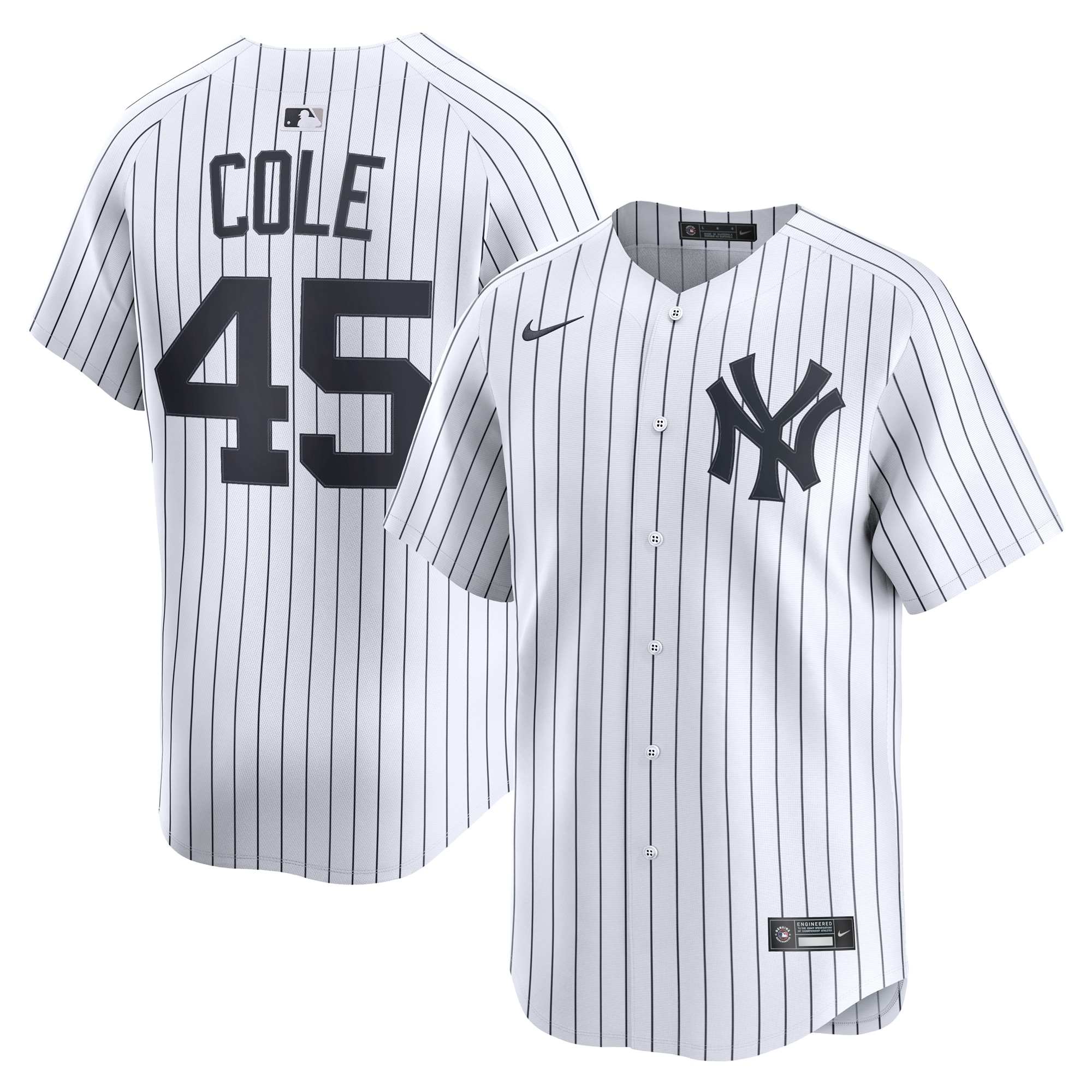 Men's New York Yankees Gerrit Cole White Home Limited Player Baseball Jersey 
