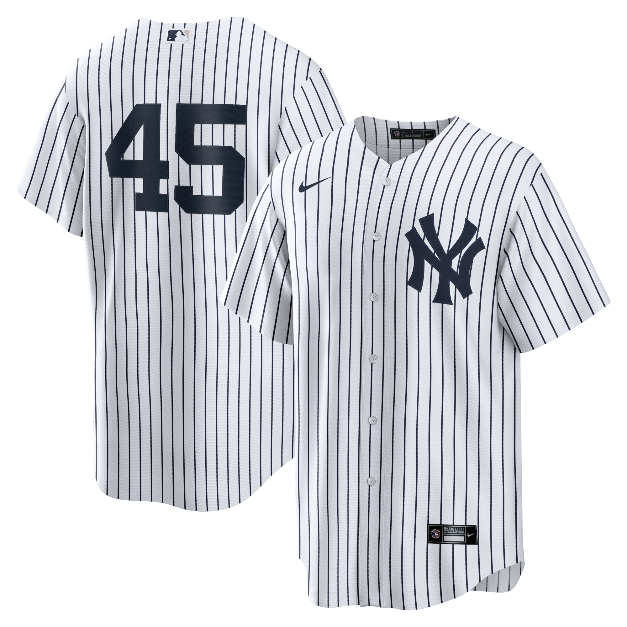 Men's New York Yankees Gerrit Cole White Home Player Name Baseball Jersey 