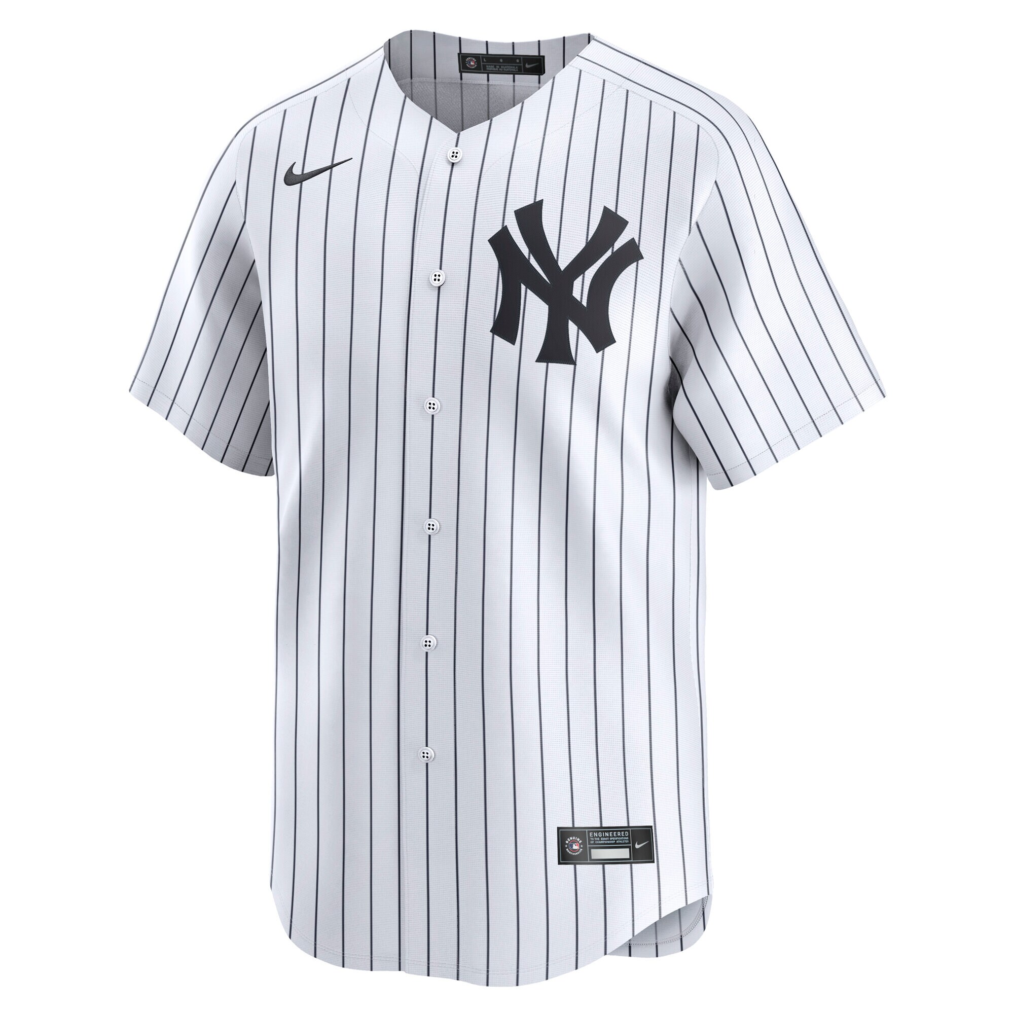 Alternative view of Men's New York Yankees Giancarlo Stanton White Home Limited Player Baseball Jersey 
