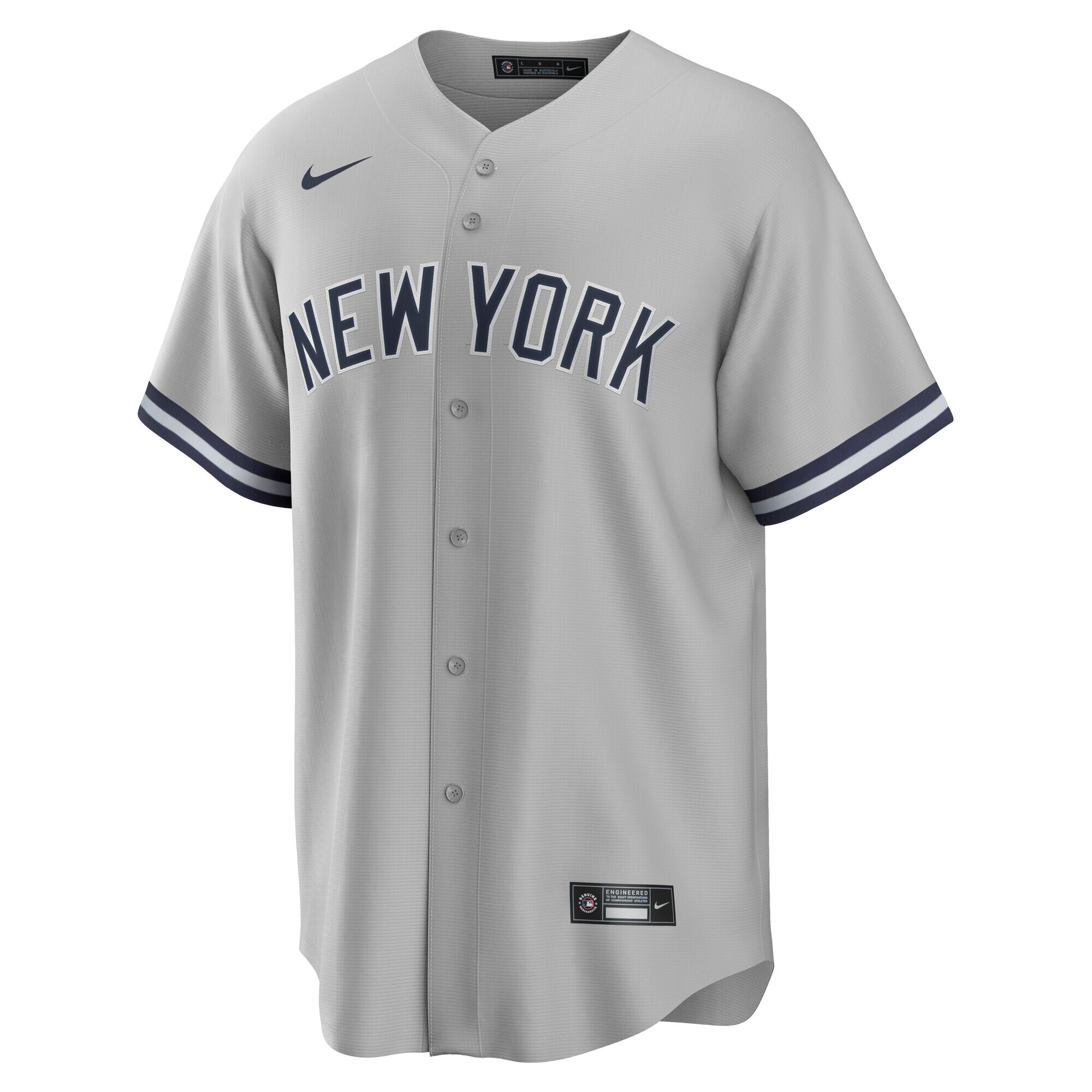 Alternative view of Men's New York Yankees Jazz Chisholm Jr. Gray Road Player Baseball Jersey 