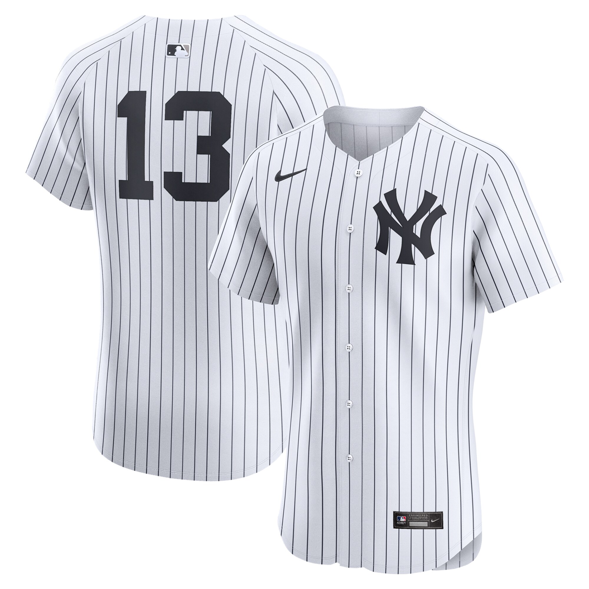 Men's New York Yankees Jazz Chisholm Jr. White Home Elite Player Baseball Jersey 