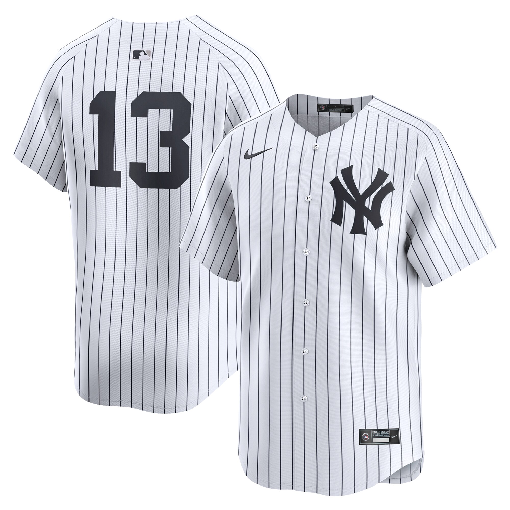 Men's New York Yankees Jazz Chisholm Jr. White Home Limited Player Baseball Jersey 