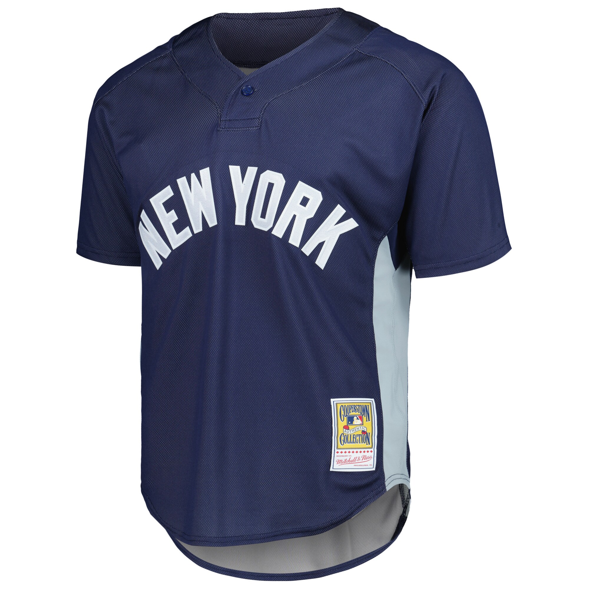 Alternative view of Men's New York Yankees Mariano Rivera Mitchell & Ness Navy Cooperstown Collection 2009 Batting Practice Baseball Jersey 