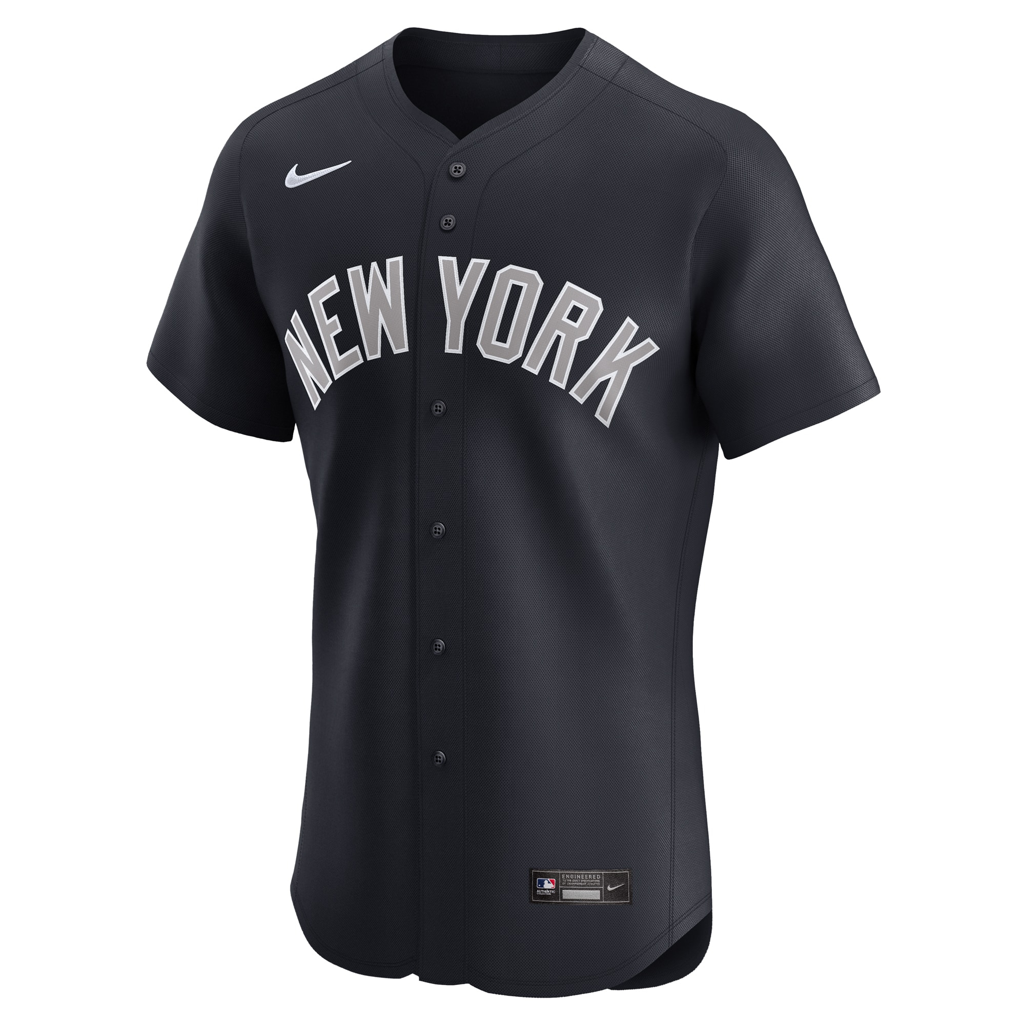 Alternative view of Men's New York Yankees Navy Elite Baseball Jersey 