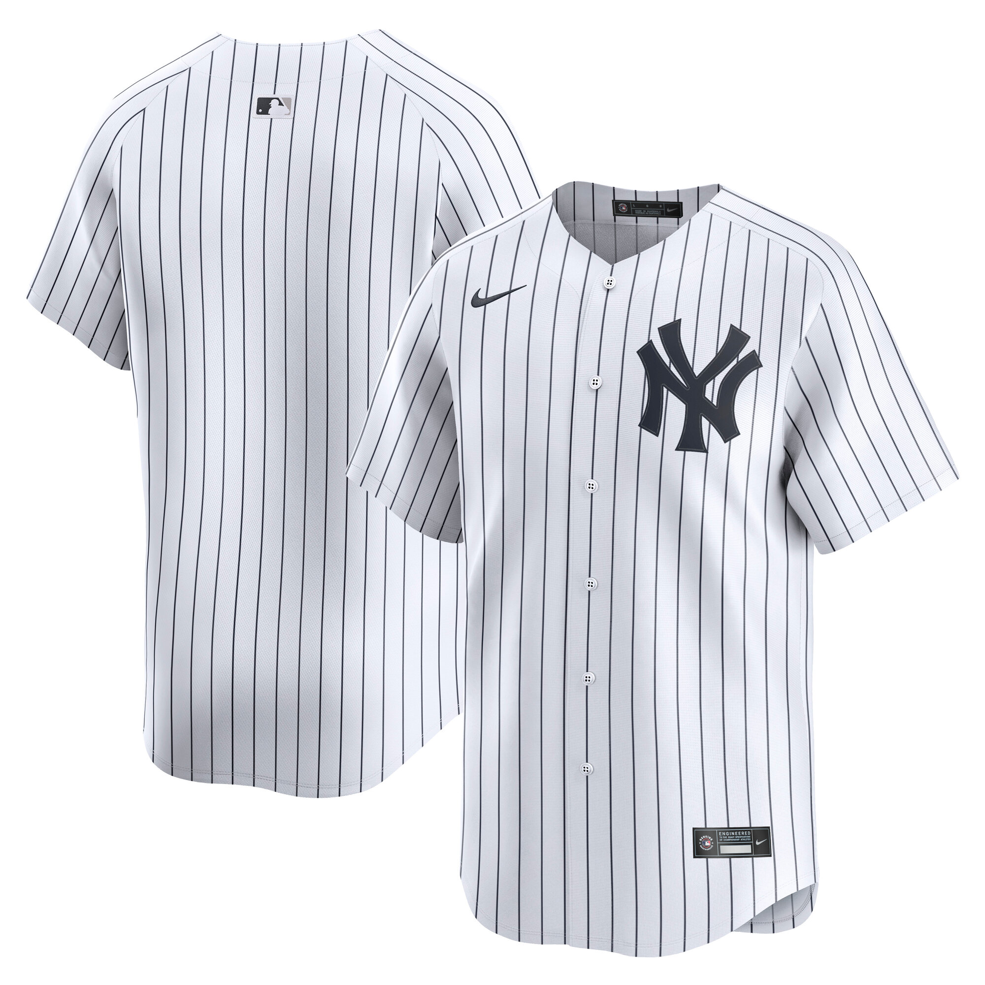 Men's New York Yankees White Home Limited Baseball Jersey 