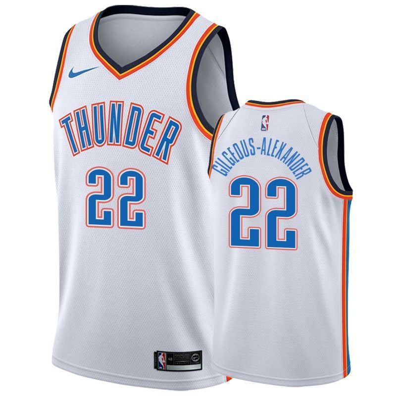 Men's Oklahoma City Thunder Shai Gilgeous-alexander 2 Association Basketball Jersey - JS482 