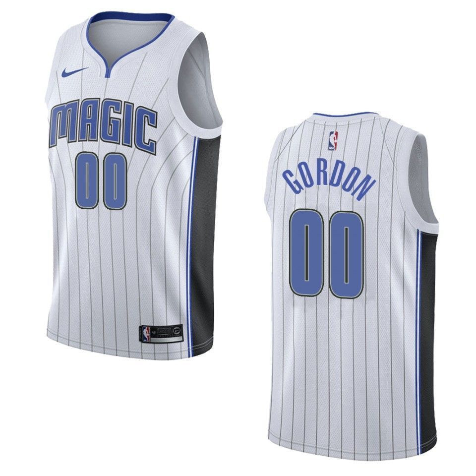 Men's Orlando Magic 00 Aaron Gordon Association Swingman Basketball Jersey - White - JS993 