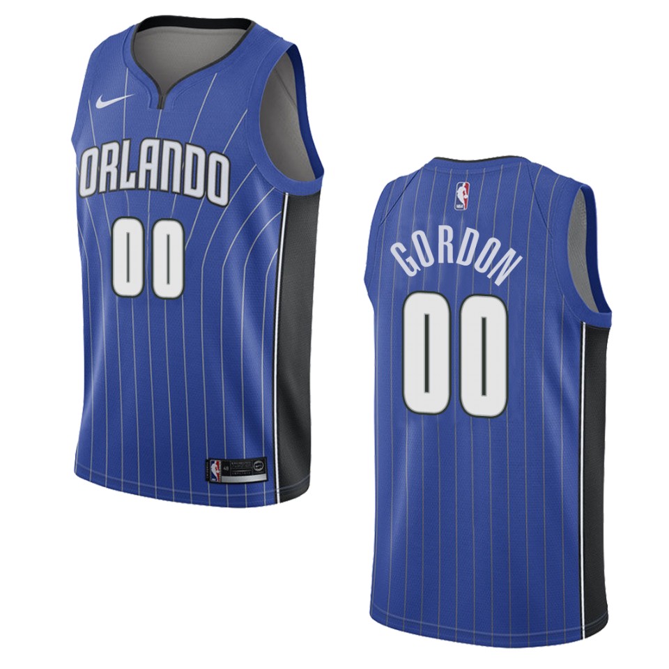 Men's Orlando Magic #00 Aaron Gordon Icon Swingman Basketball Jersey - Blue
