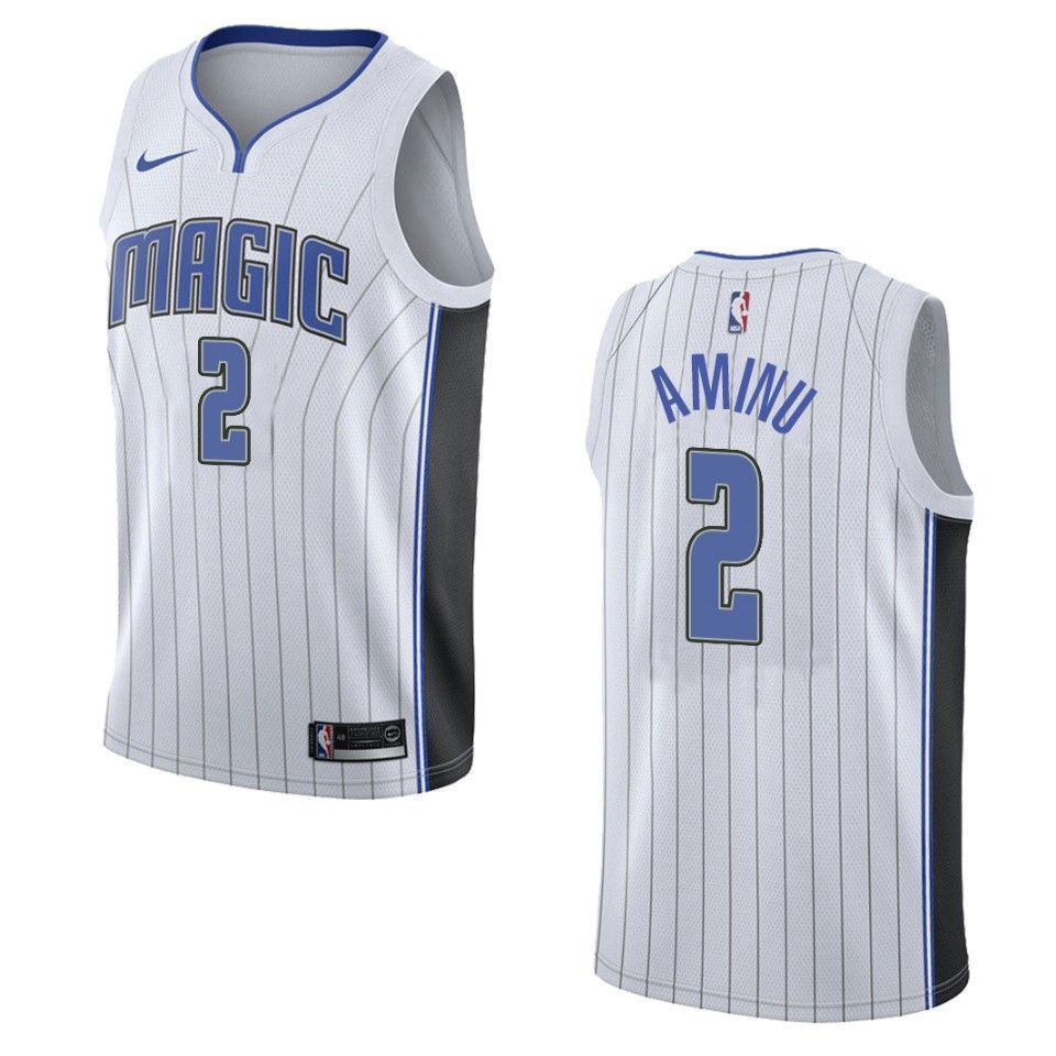 Men's Orlando Magic 2 Al-farouq Aminu Association Swingman Basketball Jersey - White - JS518 