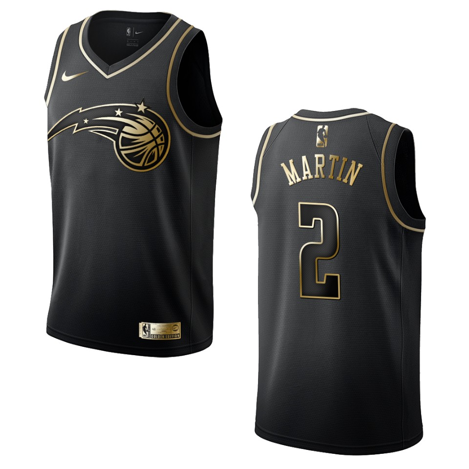 Men’s Orlando Magic #2 Jarell Martin Golden Edition Basketball Jersey – Black