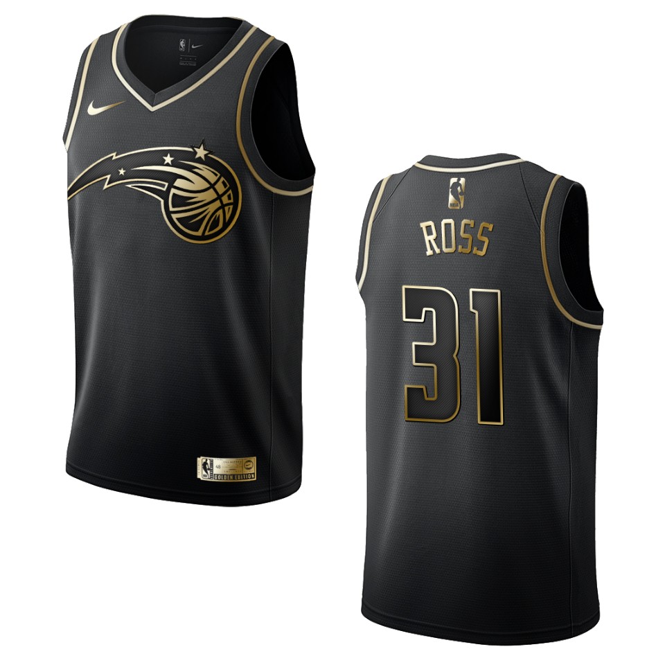 Men’s Orlando Magic #31 Terrence Ross Golden Edition Basketball Jersey – Black