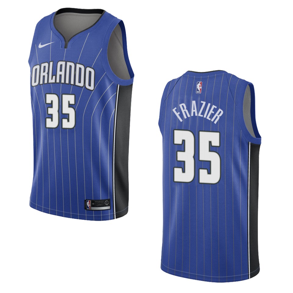 Men's Orlando Magic #35 Melvin Frazier Icon Swingman Basketball Jersey - Blue
