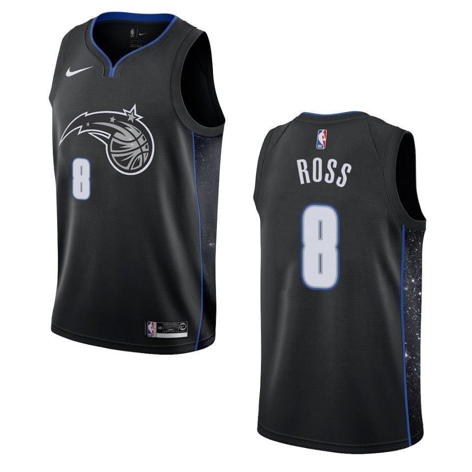 Men's Orlando Magic 8 Terrence Ross City Swingman Jersey - Black - JS640 