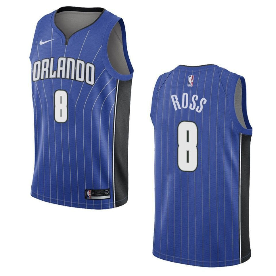 Men's Orlando Magic 8 Terrence Ross Icon Swingman Jersey - Blue - JS945 