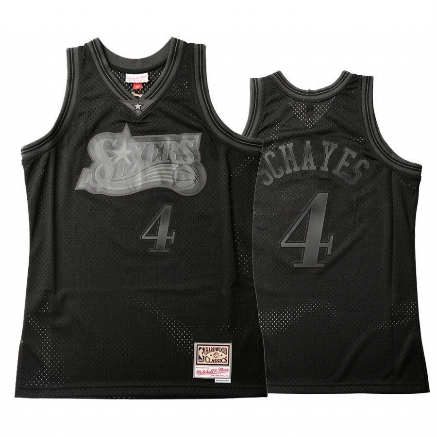 Men's Philadelphia 76ers Dolph Schayes 4 Throwback Tonal Basketball Jersey - JS299 