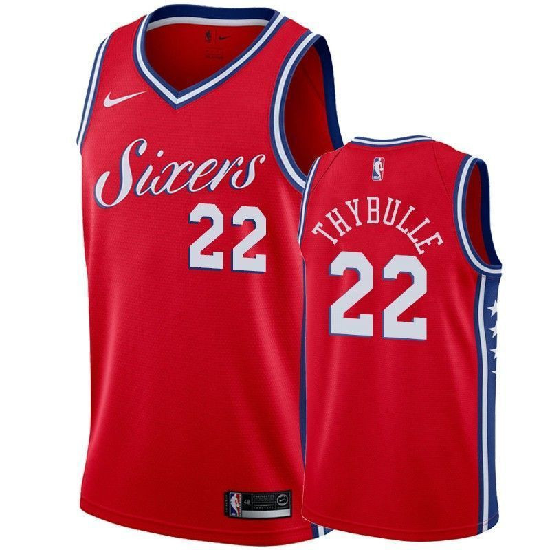 Men's Philadelphia 76ers Matisse Thybulle 22 Statet Basketball Jersey - JS950 