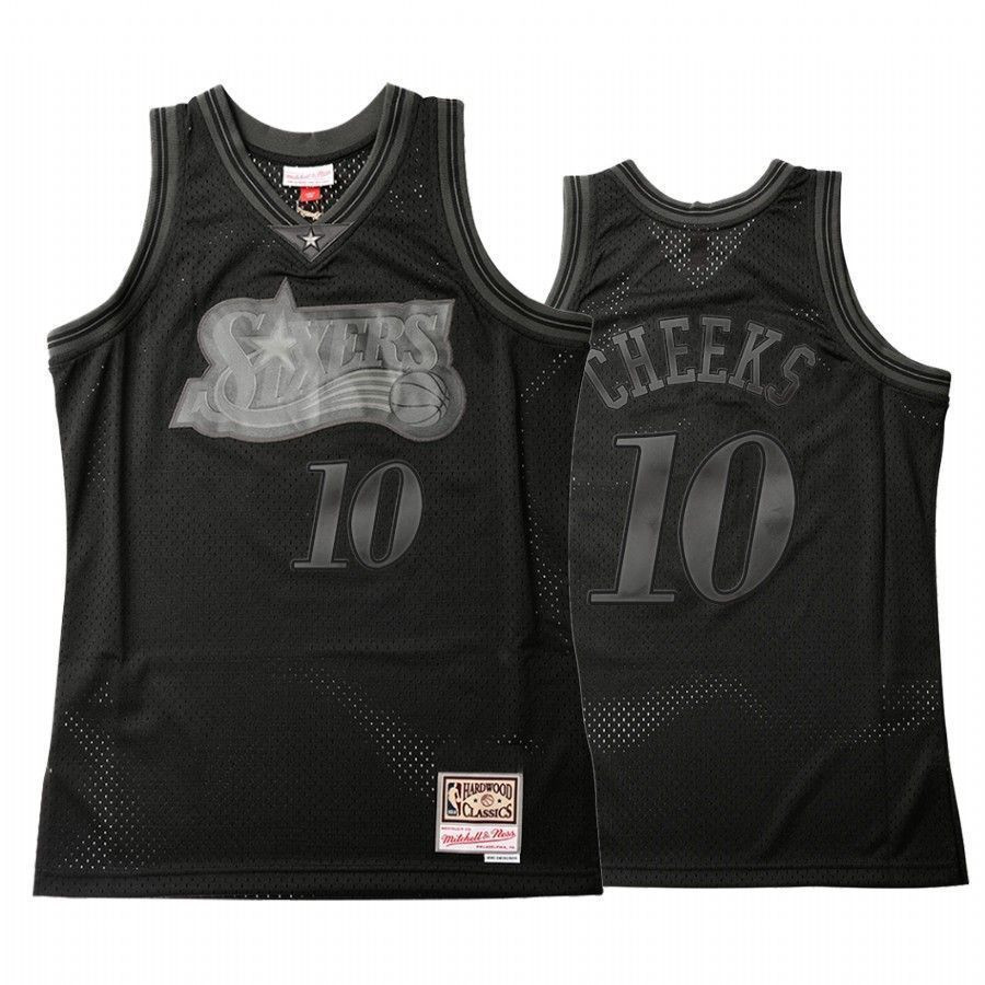 Men's Philadelphia 76ers Maurice Cheeks 10 Throwback Tonal Basketball Jersey - JS816 