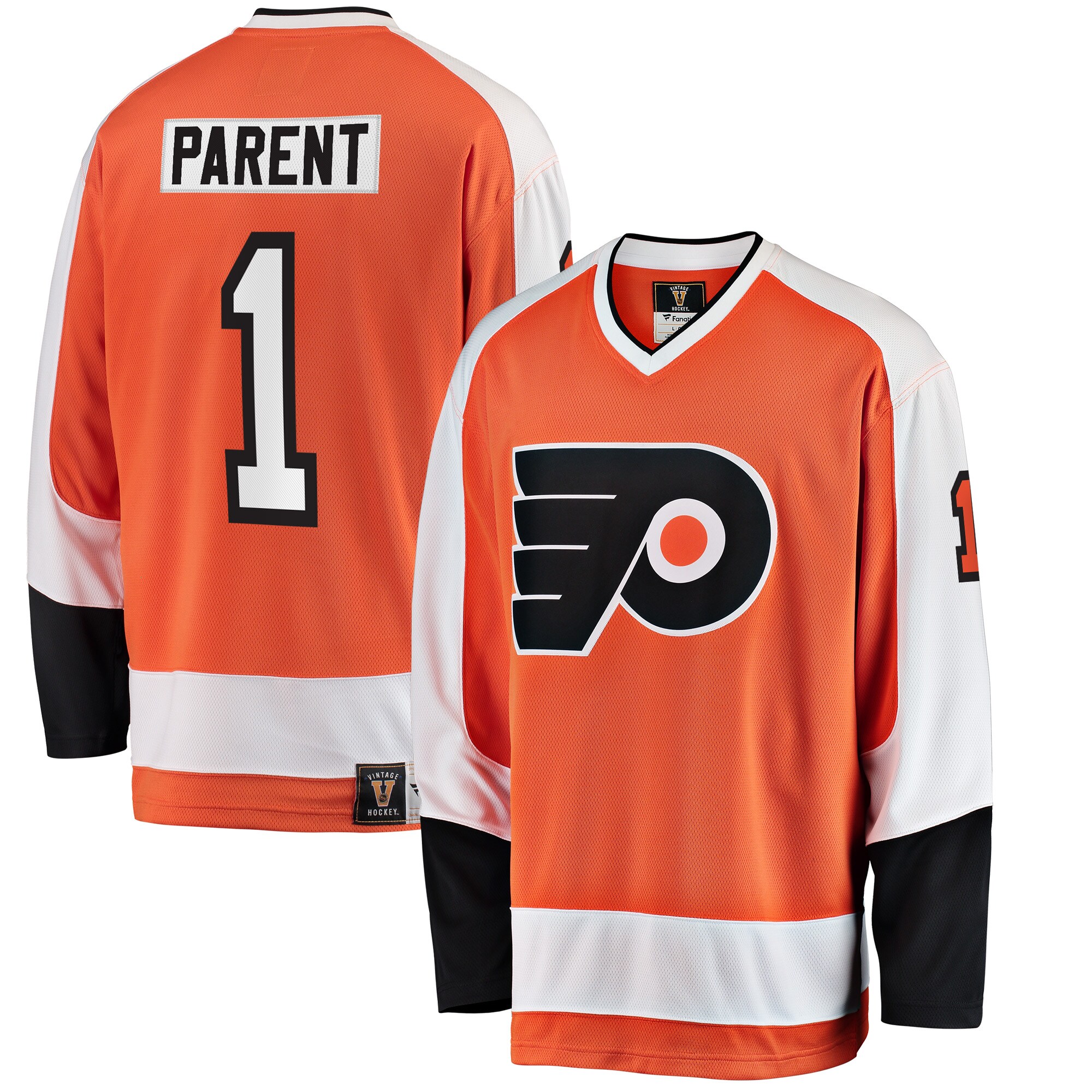 Men's Philadelphia Flyers Bernie Parent Orange Premier Breakaway Retired Player Jersey - JS777 