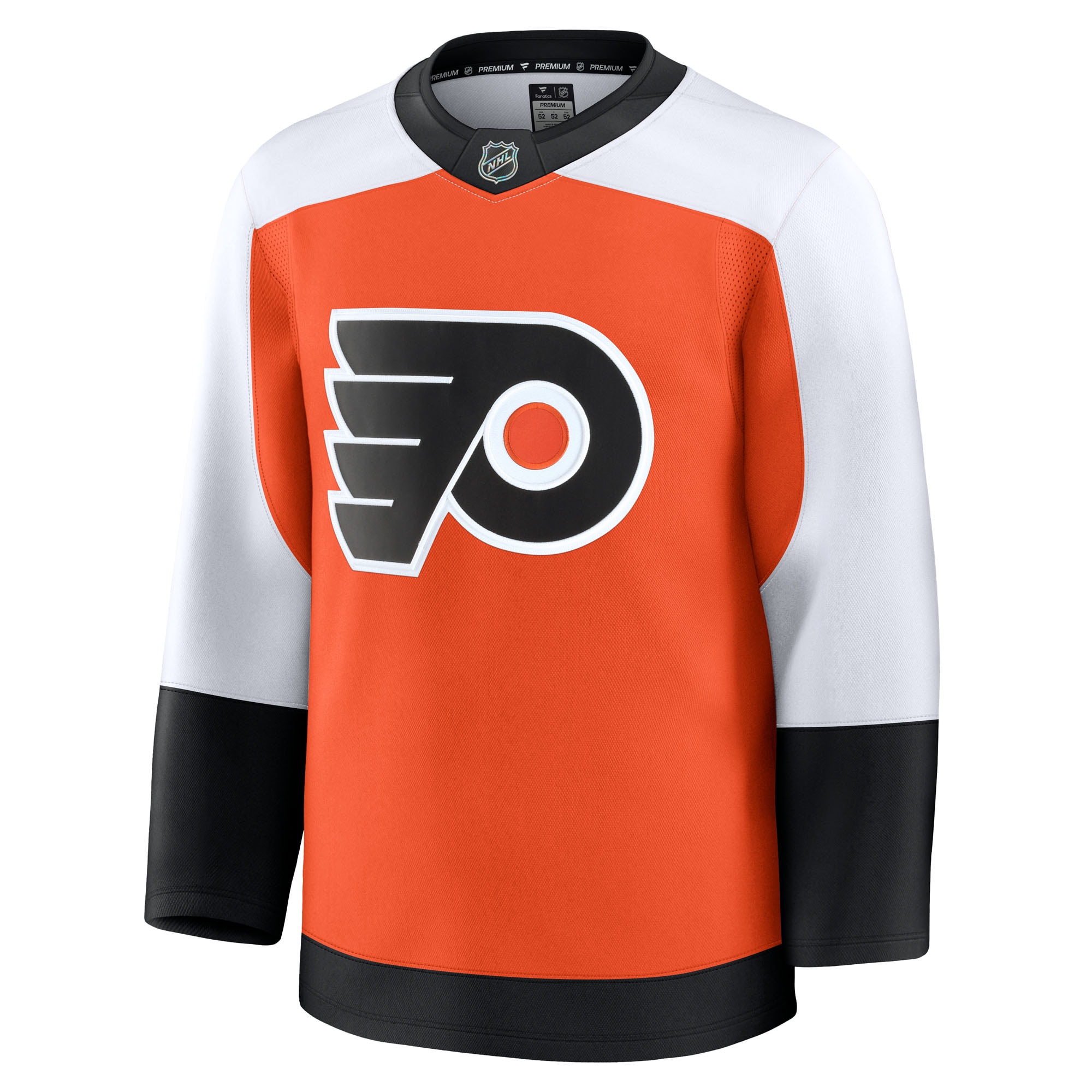Alternative view of Men's Philadelphia Flyers Burnt Orange Home Premium Hockey Jersey - JS346 