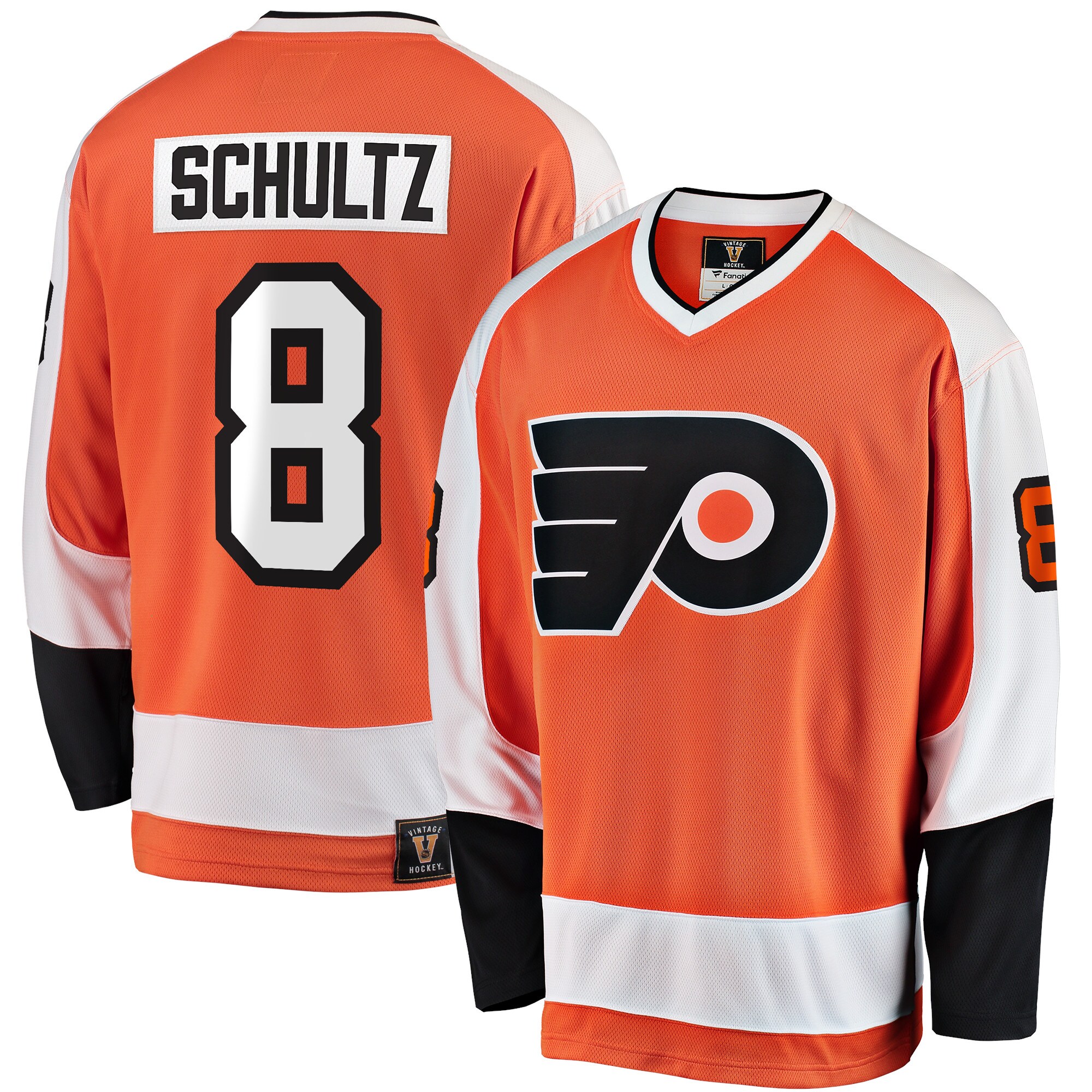 Men's Philadelphia Flyers Dave Schultz Orange Premier Breakaway Retired Player Hockey Jersey - JS392 