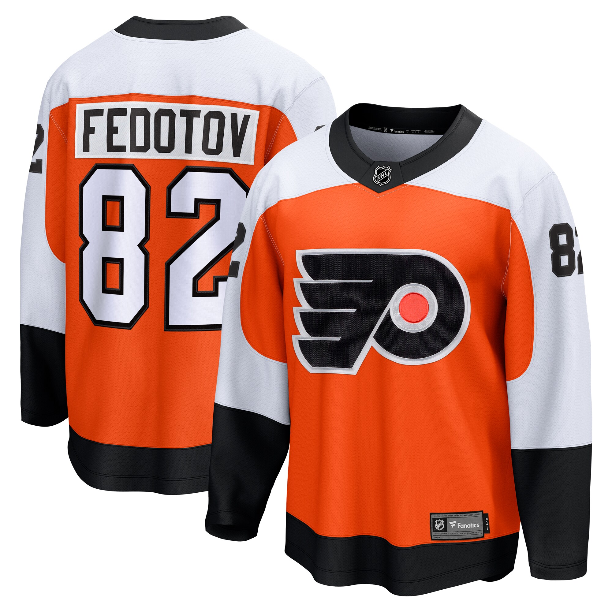 Men's Philadelphia Flyers Ivan Fedotov Orange Home Premier Breakaway Player Hockey Jersey - JS182 
