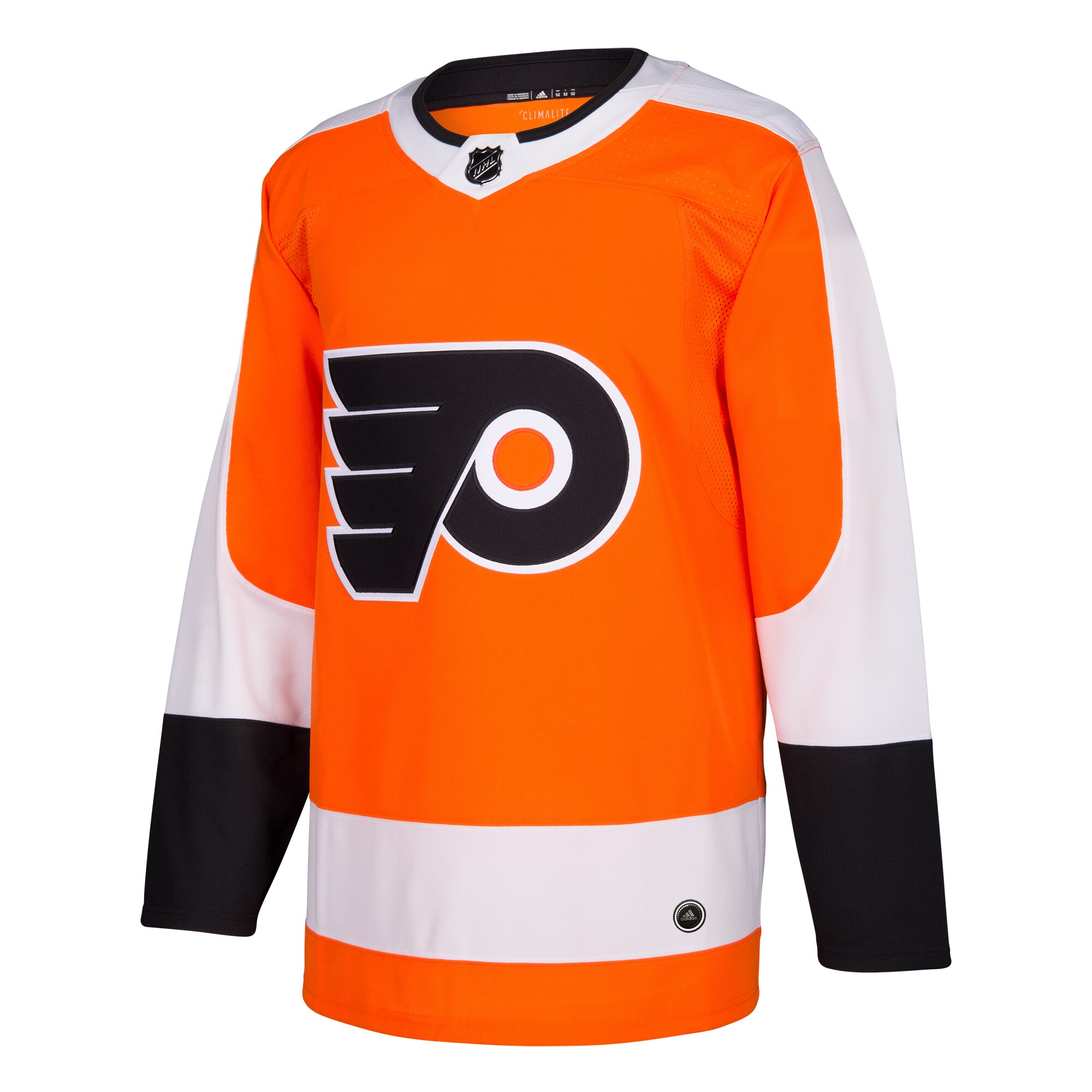Alternative view of Men's Philadelphia Flyers Orange Home Blank Hockey Jersey - JS411 