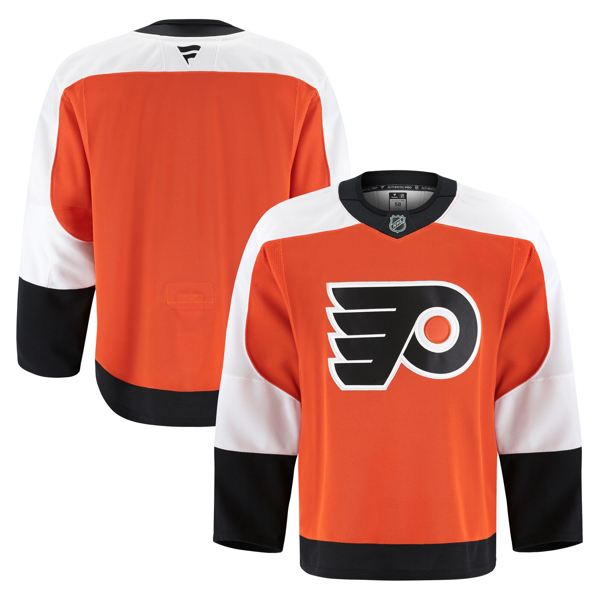 Men's Philadelphia Flyers Orange Home Pro Hockey Jersey - JS192 