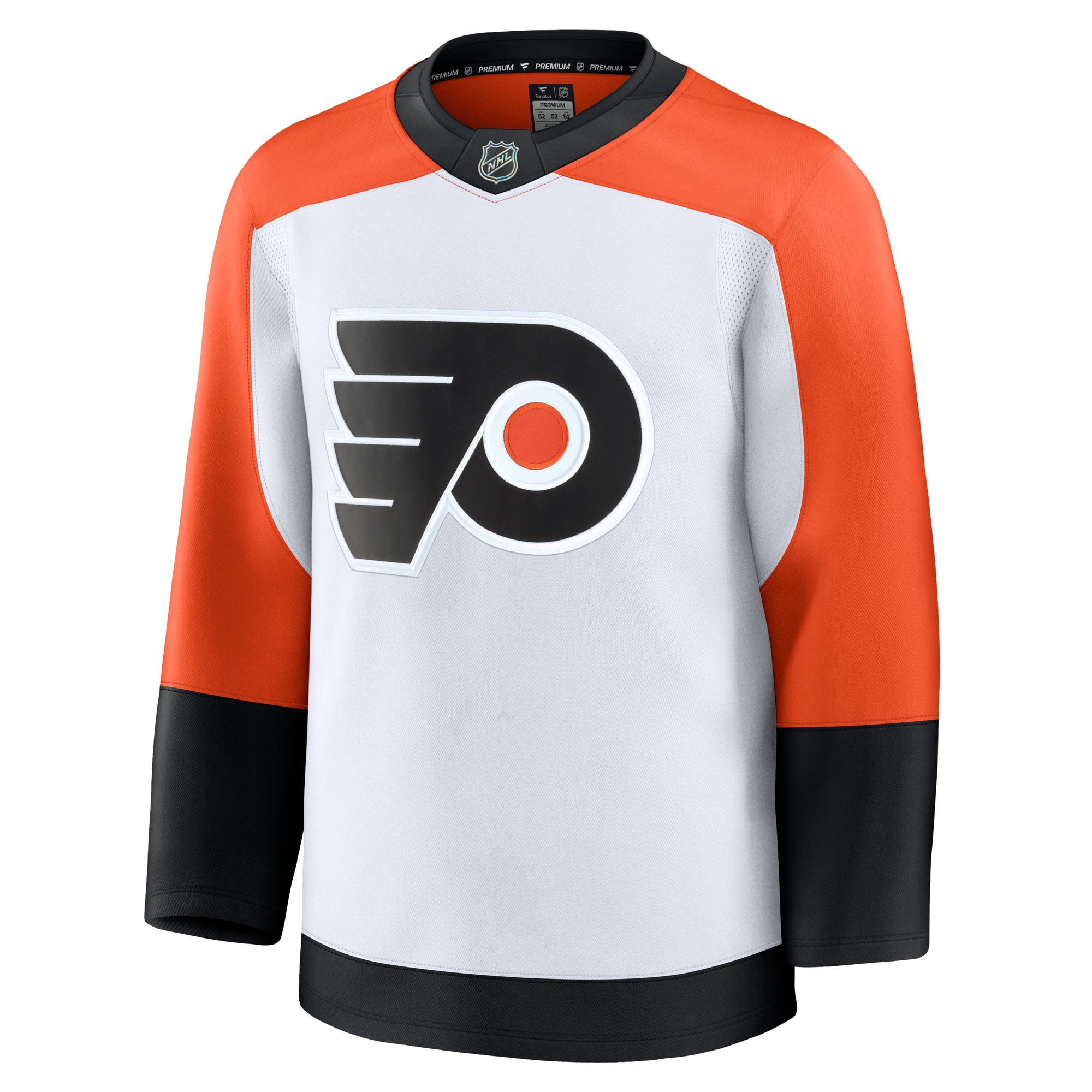 Alternative view of Men's Philadelphia Flyers White Away Premium Hockey Jersey - JS437 